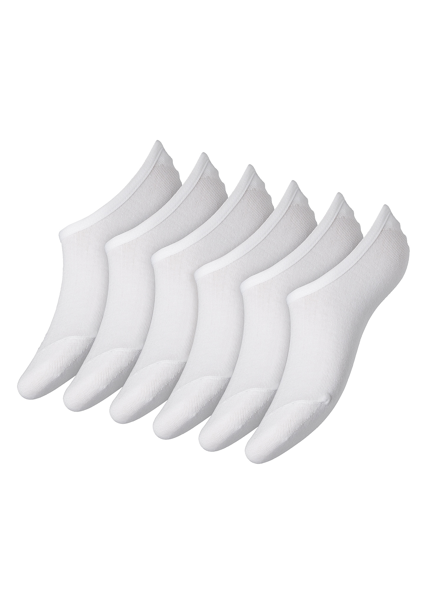 s.Oliver Füsslinge »essentials«, (6 Paar), mit rutschfester Silikonschicht