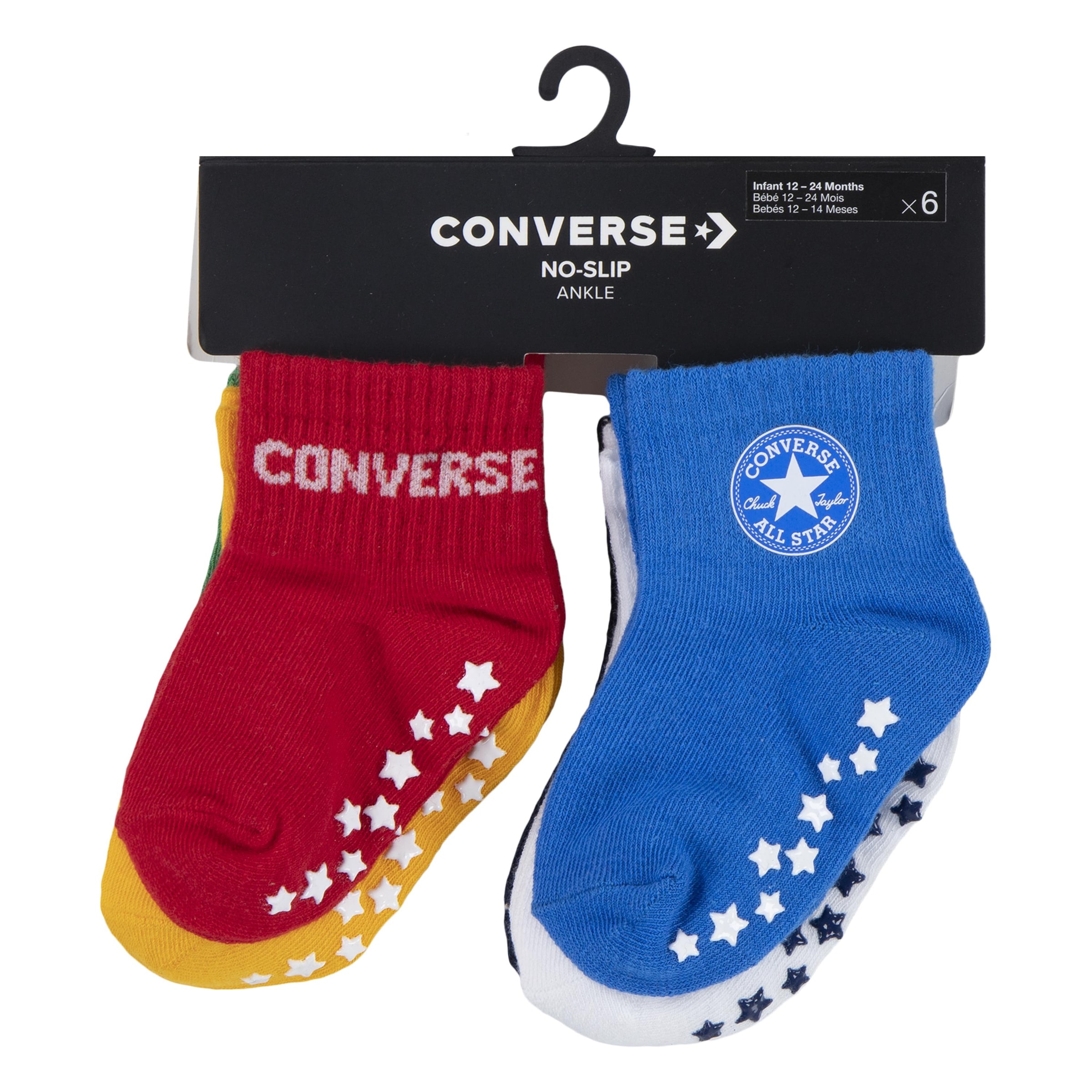 Converse Socken »CHN CORE 6PK GRIP INF TOD SCKS«, (6 Paar), für Babys