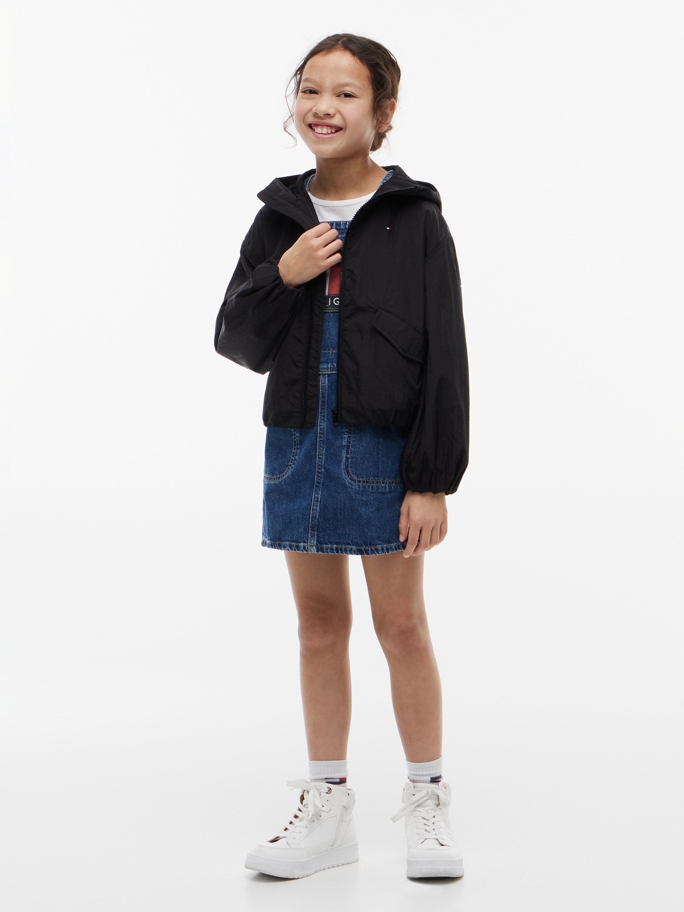 Tommy Hilfiger Veste d'extérieur Coupe régulière, enfants jusqu'à 16 ans, grand imprimé dans le dos