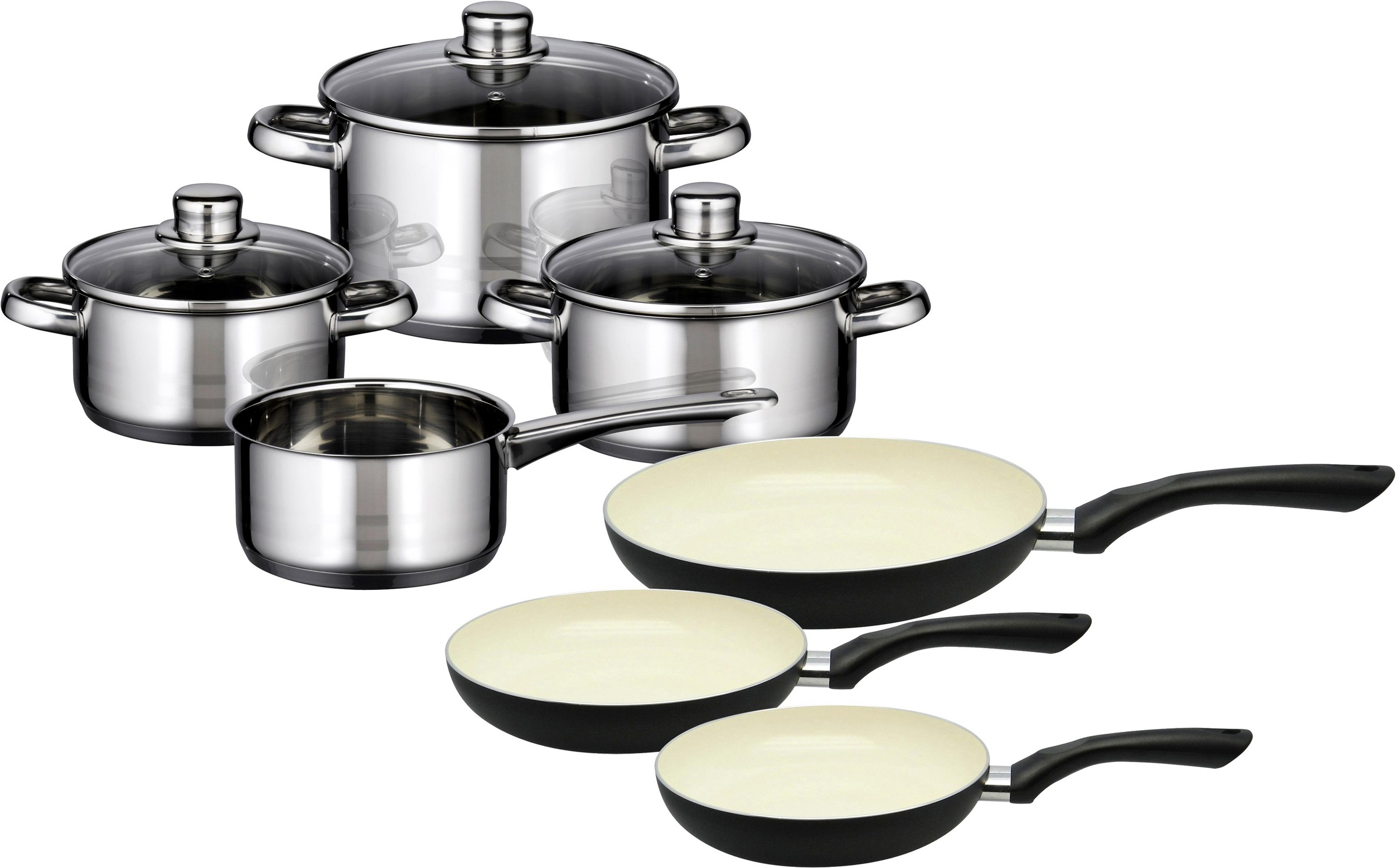 Image of Elo - Meine Küche Topf-Set »Skyline«, Edelstahl 18/8, (Set, 7 tlg.), Induktion bei Ackermann Versand Schweiz