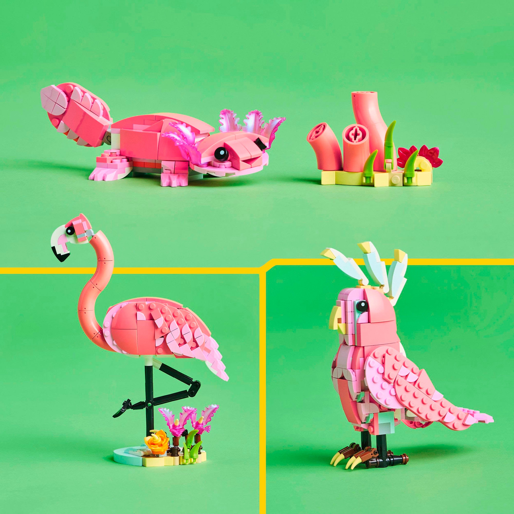 LEGO® Konstruktionsspielsteine »Wilde Tiere: Rosa Flamingo (31170), LEGO® Creator« Made in Europe