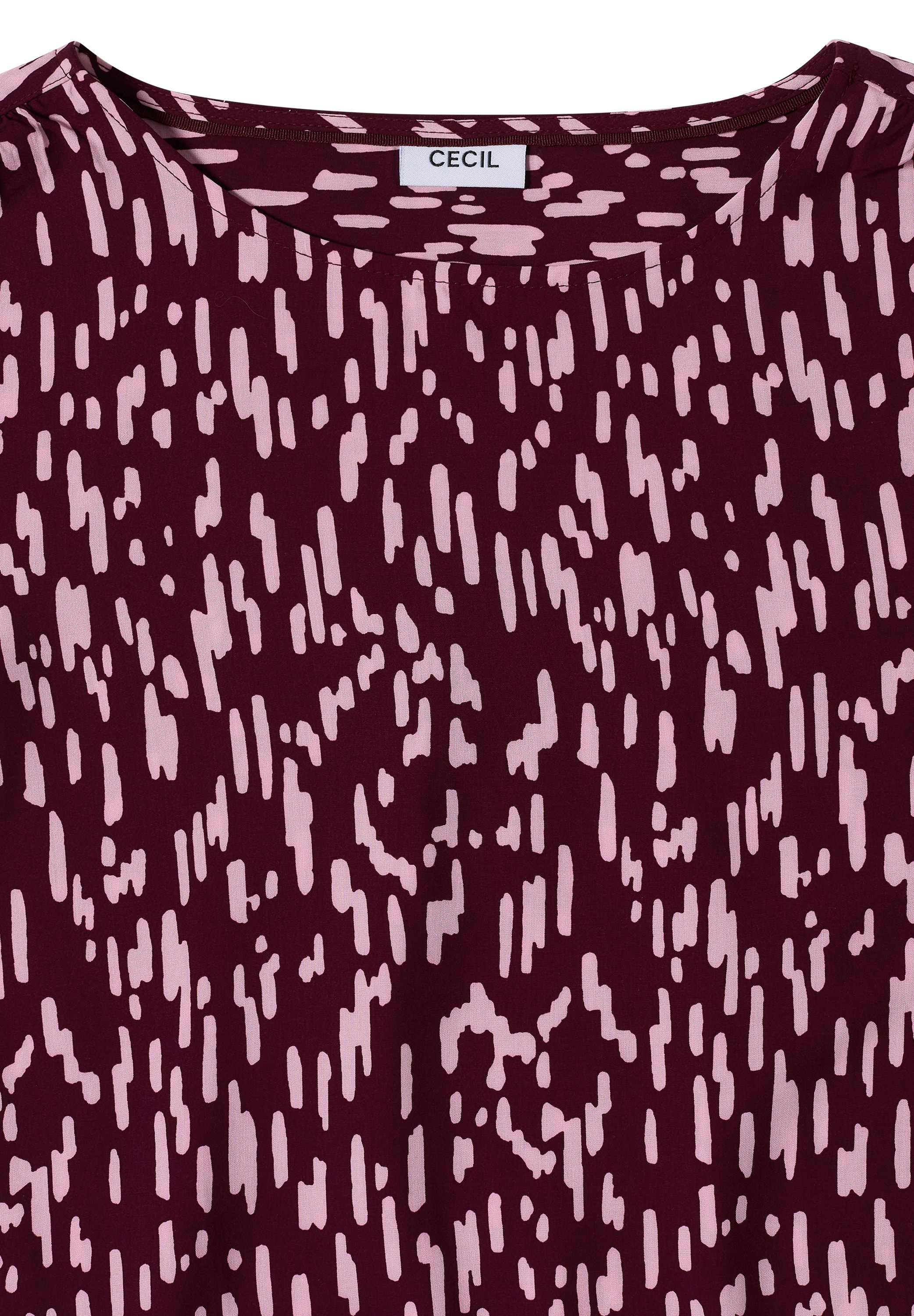 Cecil Shirtbluse mit Rundhals und Allover-Print