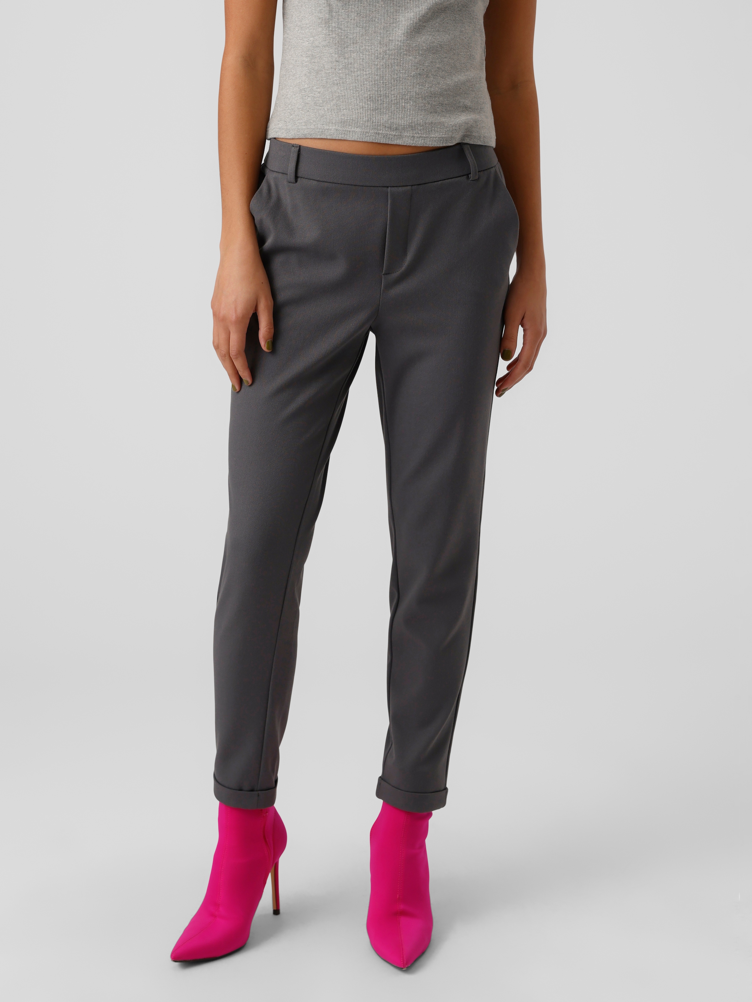 Image of Vero Moda Anzughose "VMMAYA MR LOOSE SOLID PANT NOOS" knöchelfreie Form mit Saumaufschlag