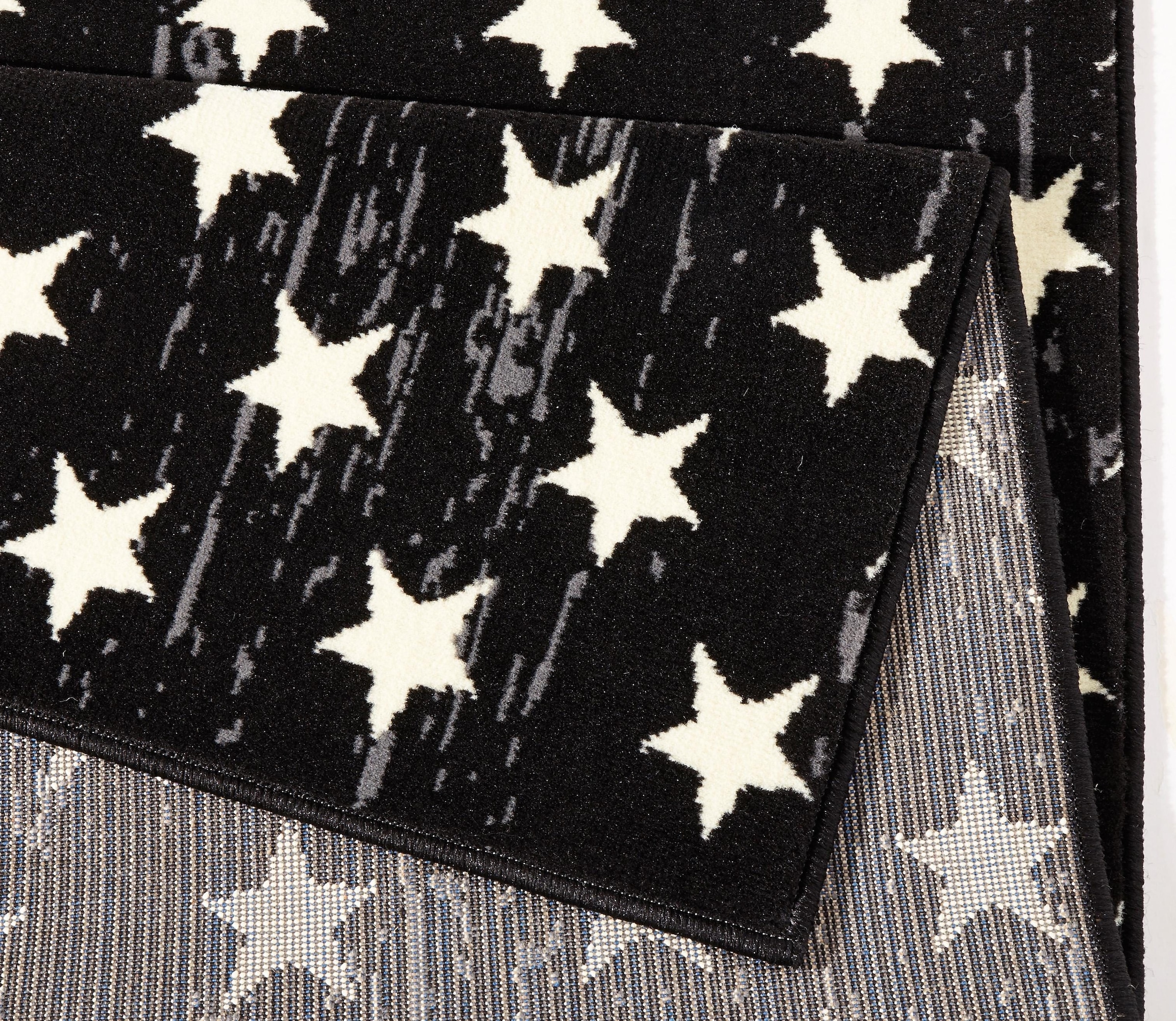 HANSE Home Teppich »Patchwork Stars«, rechteckig, 9 mm Höhe, Kurzflor, Sterne Design, Robust, Pflegeleicht, Gekettelt