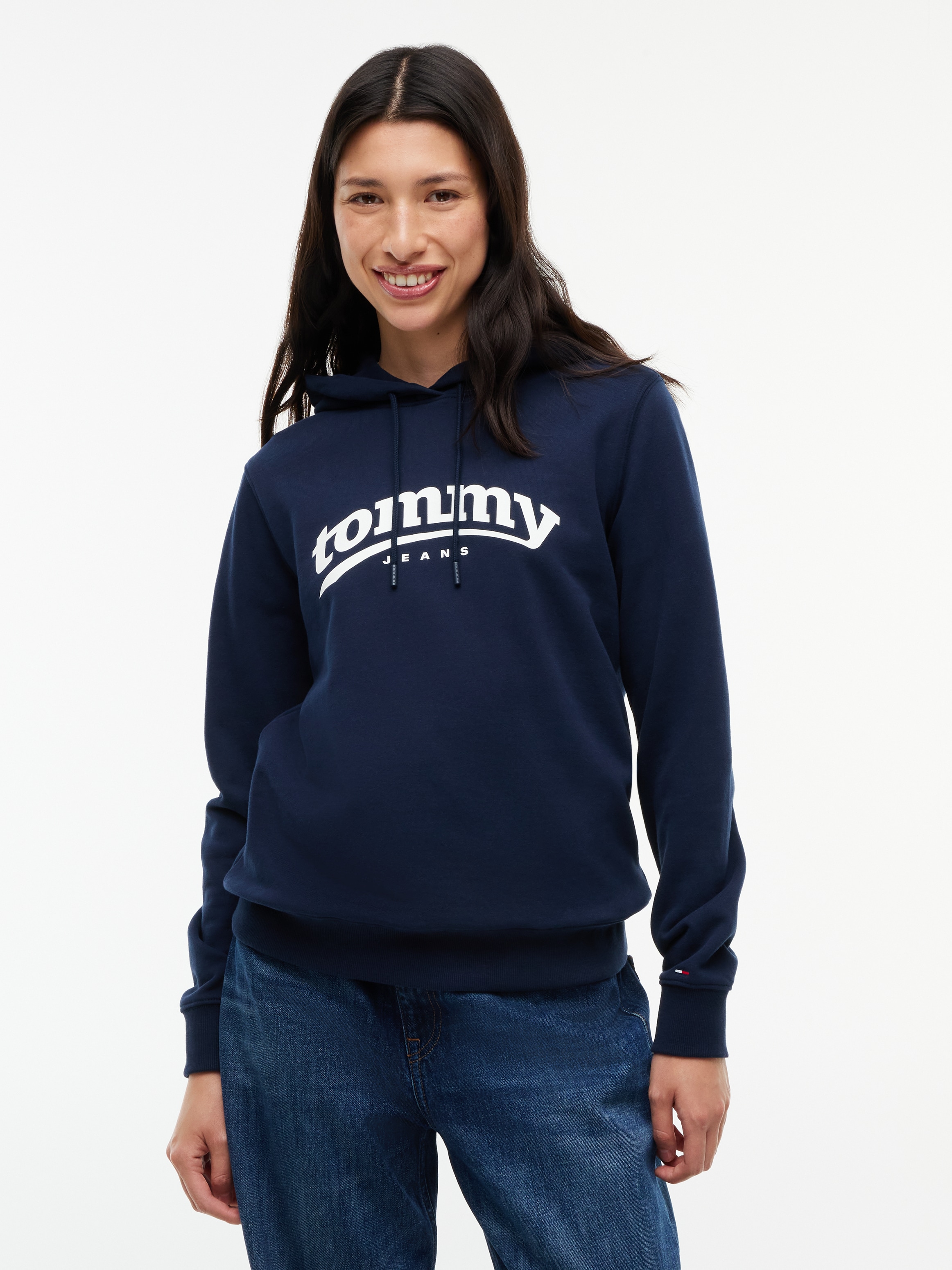Image of Tommy Jeans Kapuzensweatshirt "TJW REG ESS LOGO 1 HOODIE EXT", Baumwolle