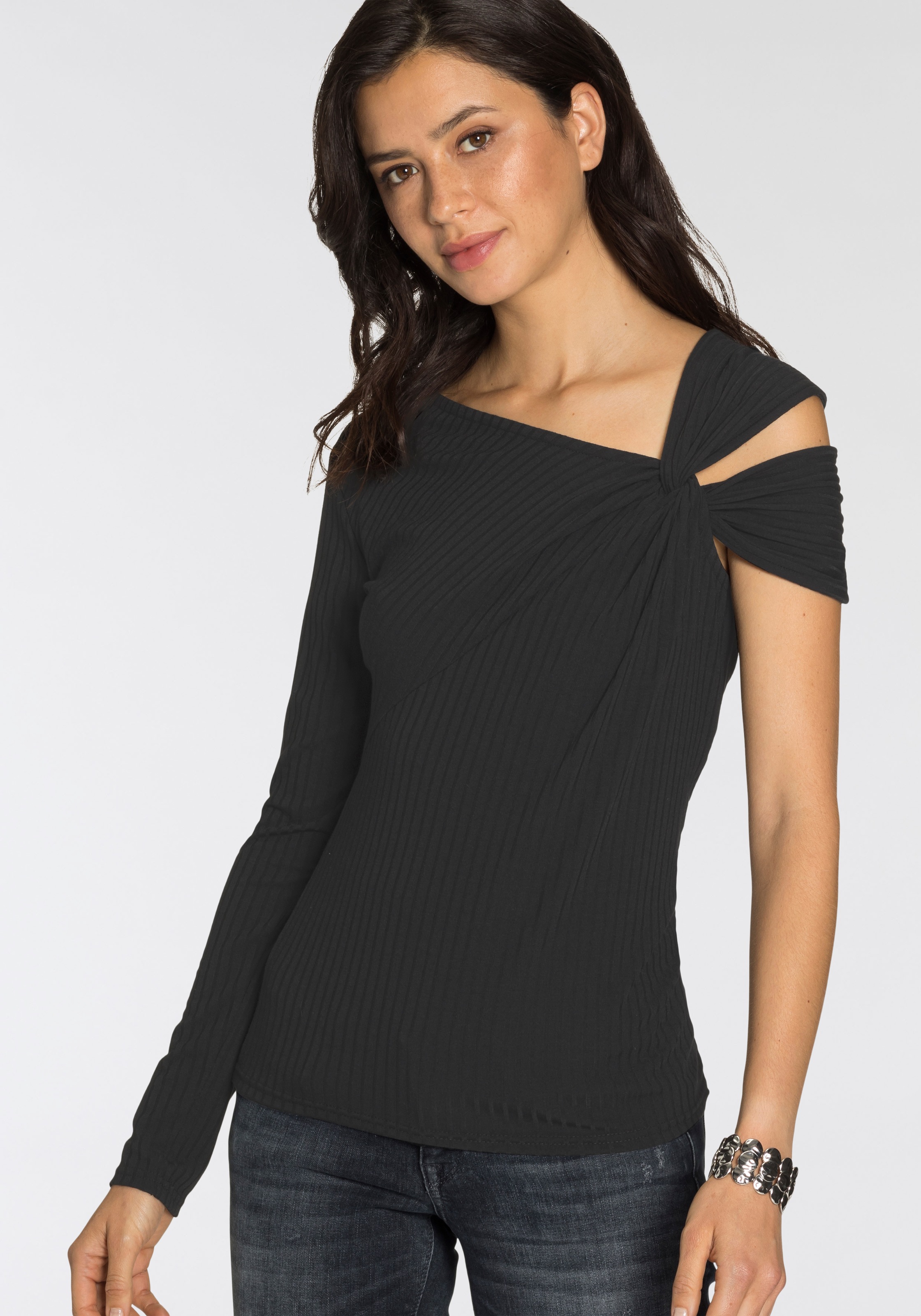 Image of Melrose Langarmshirt, mit Knoten-Detail bei Ackermann Versand Schweiz