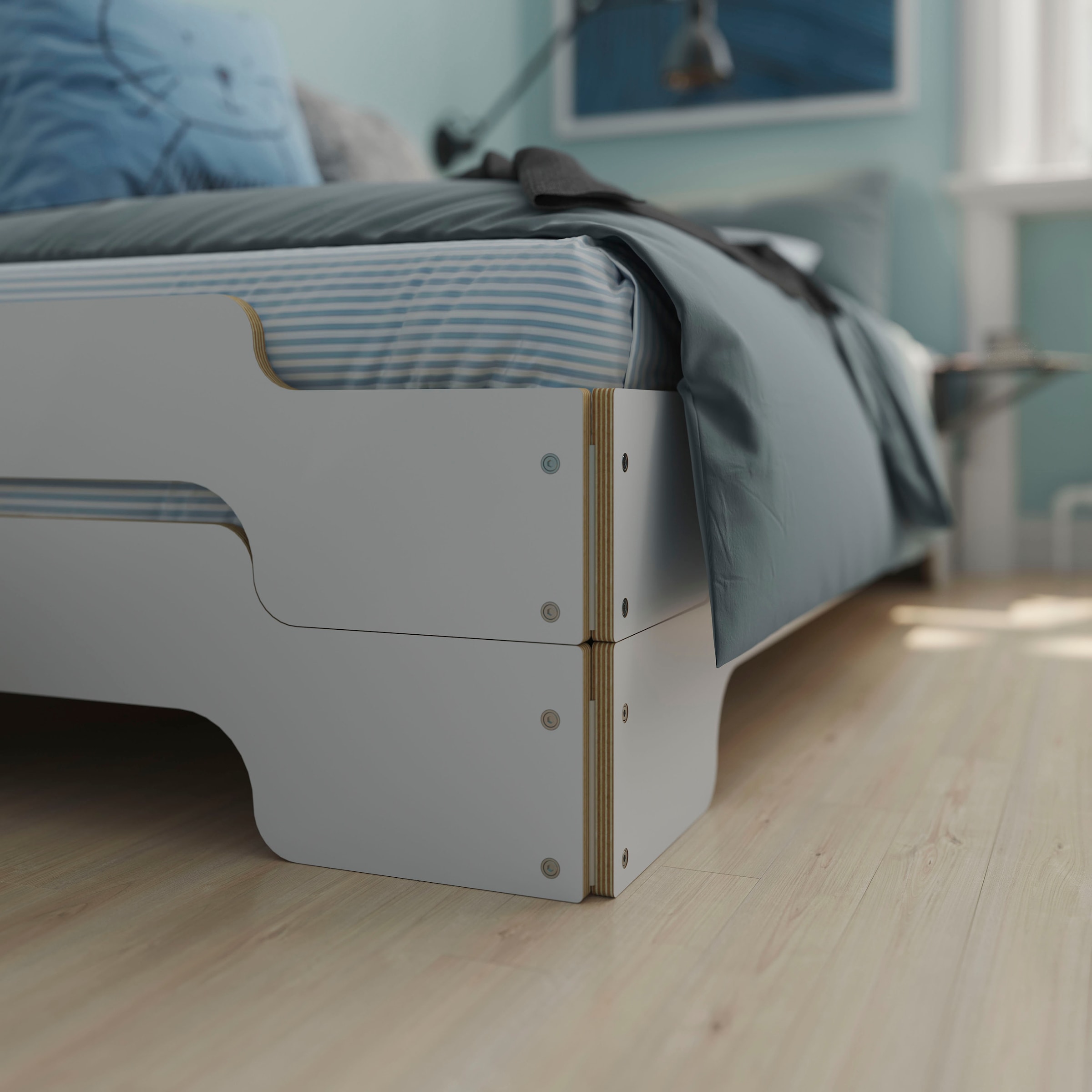 Müller SMALL LIVING Stapelbett »STAPELLIEGE Komfort (eine Liege)«, Komforthöhe 27.5 cm, ausgezeichnet mit dem German Design Award - 2019