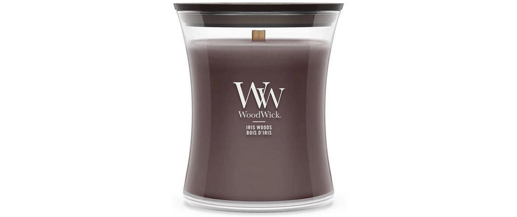 Woodwick Duftkerze "Iris Woods Medium Jar"