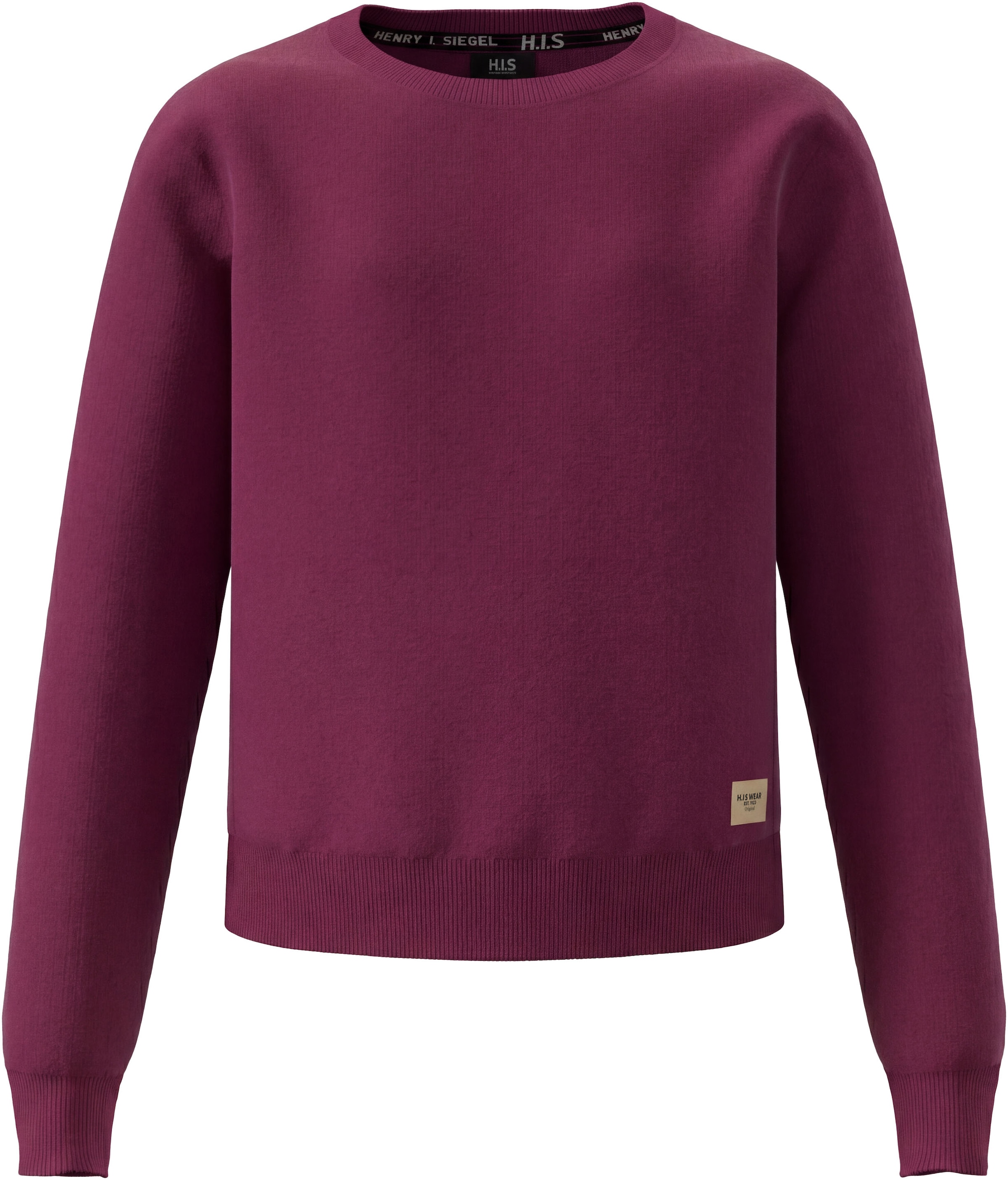 H.I.S Sweatshirt »2er Pack Shirts, kurze Form«, 2er Packung, Langarm
