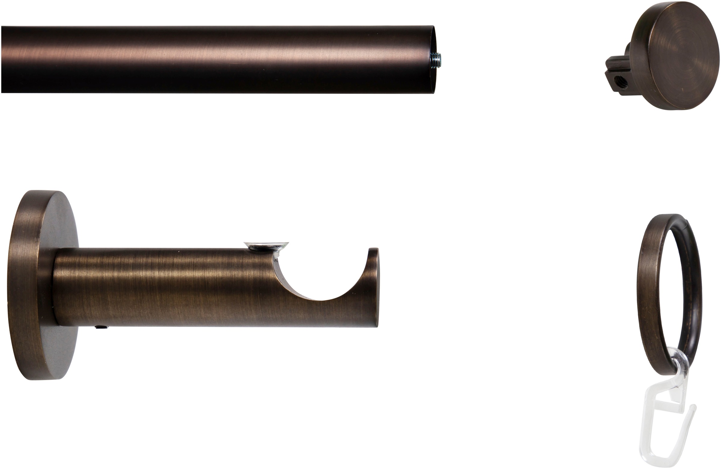 mydeco Gardinenstange »Match-Function«, 1 läufig-läufig, Fixmass