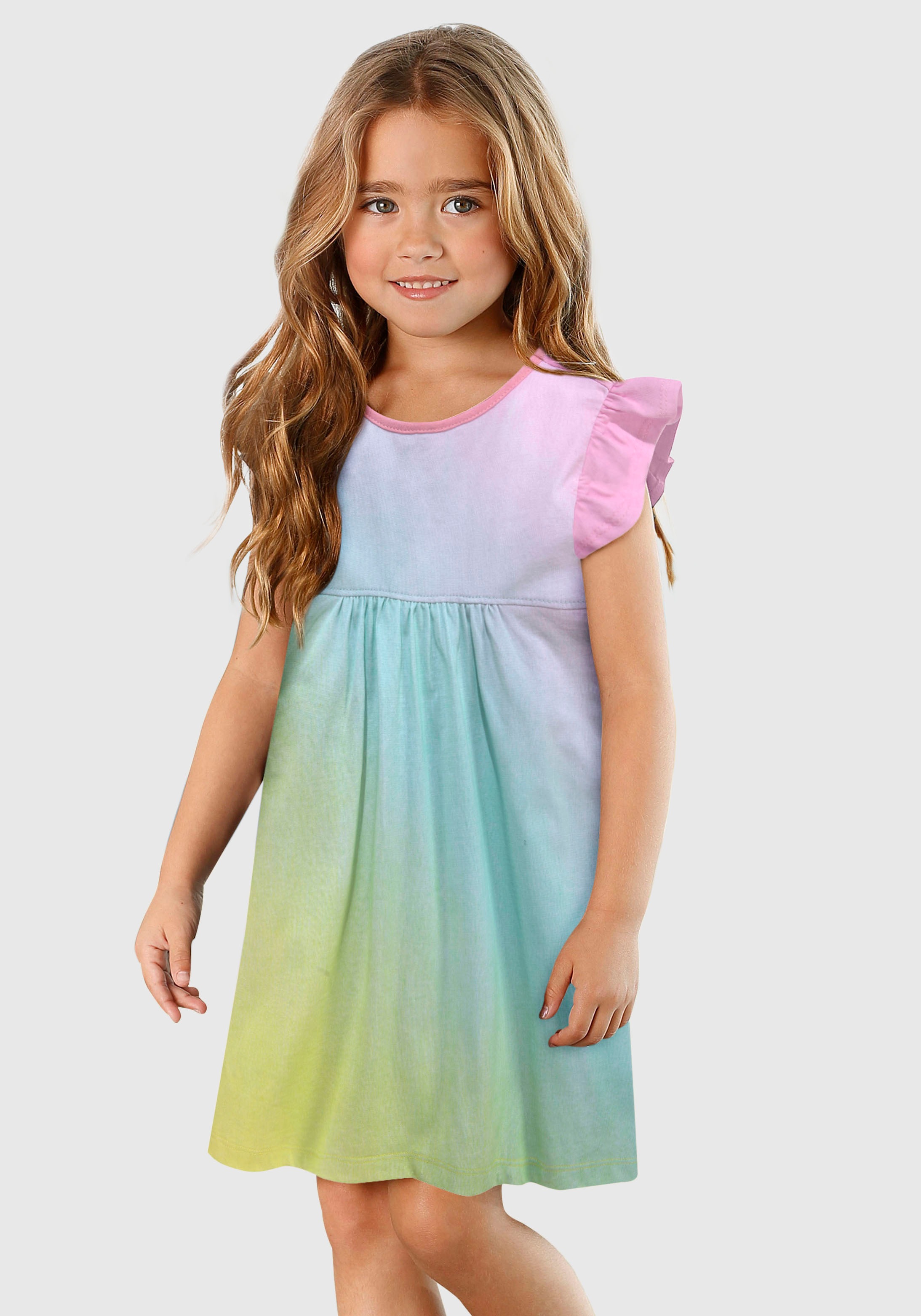 Image of KIDSWORLD Jerseykleid, mit kleinen Flügelärmeln bei Ackermann Versand Schweiz