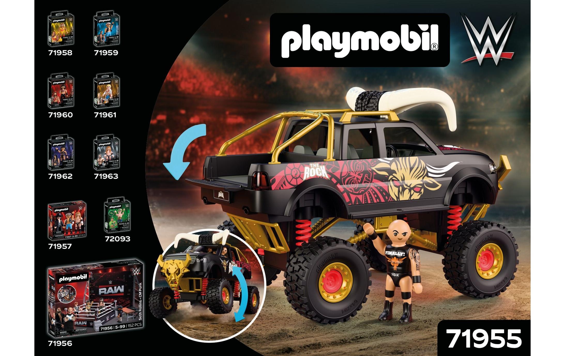 Playmobil® Konstruktions-Spielset »WWE The Rock Monster Truck (71955), WWE« Made in Europe