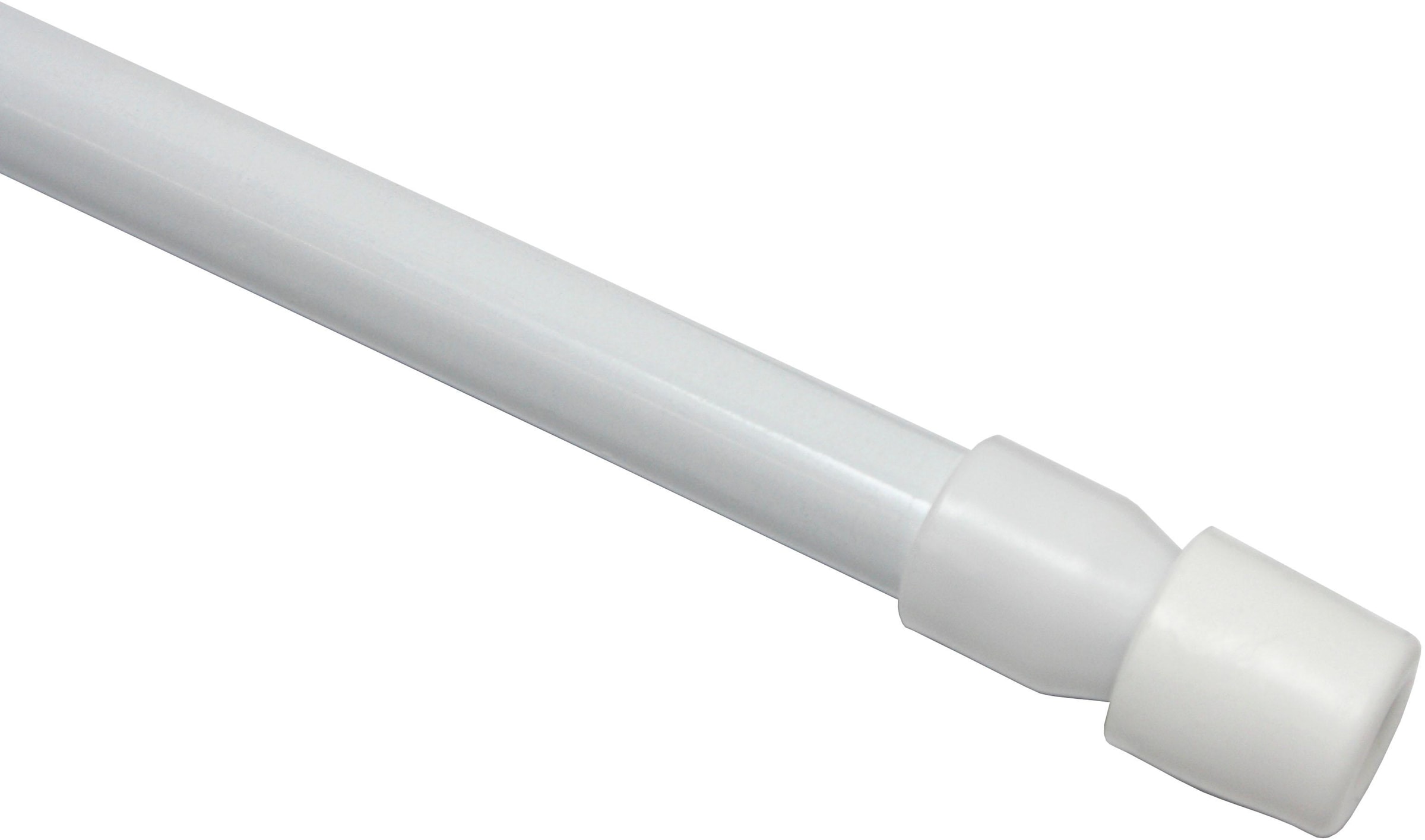 Image of GARDINIA Scheibenstange "Klemmstange mit Ausgleichskeil" Ø 8 mm 1 läufig-läufig ausdrehbar mit selbstklebendem Ausgleichskeil