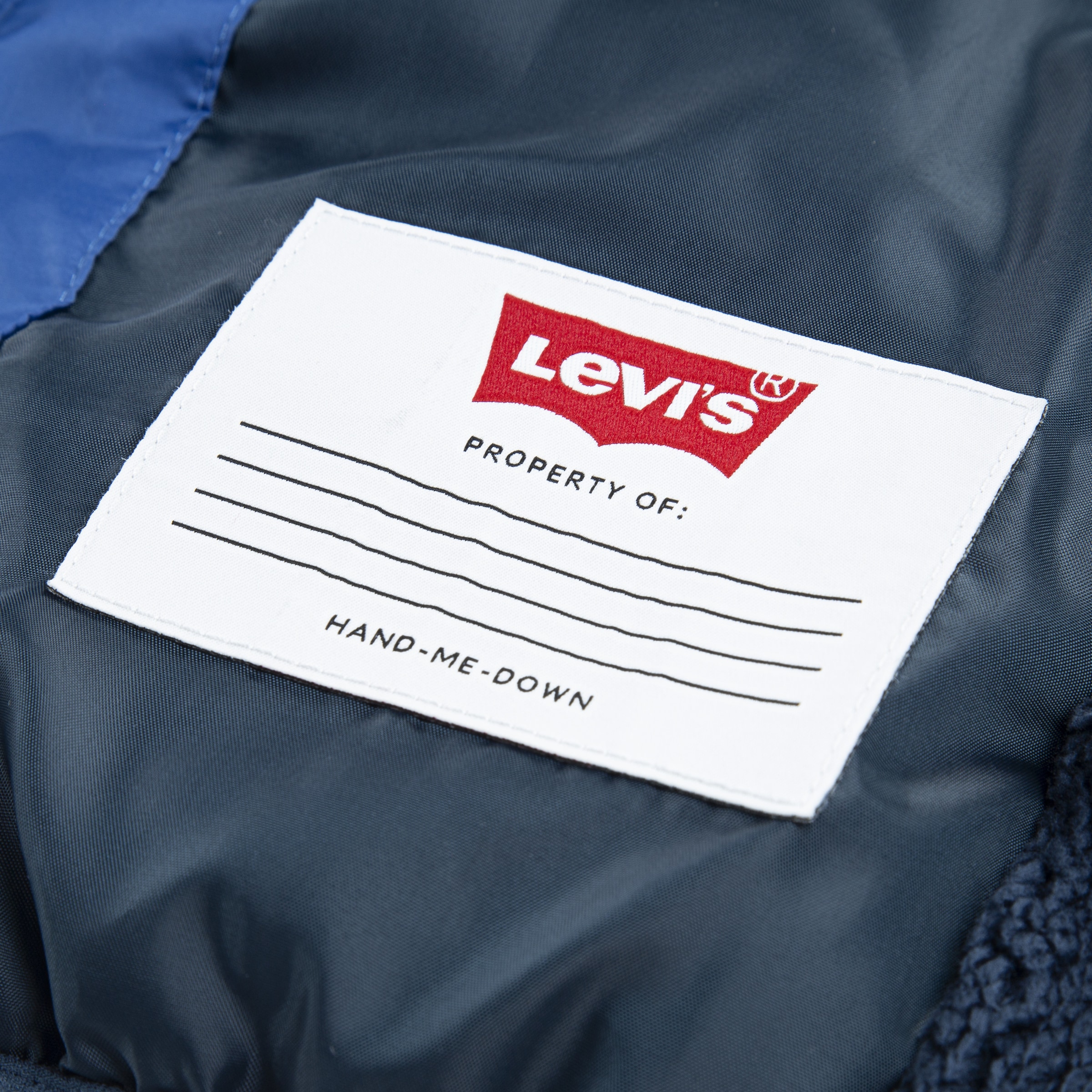 Levi's® Kids Steppjacke »LVB SHERPA LINED MDWT PU«, mit Kapuze, warm wattiert