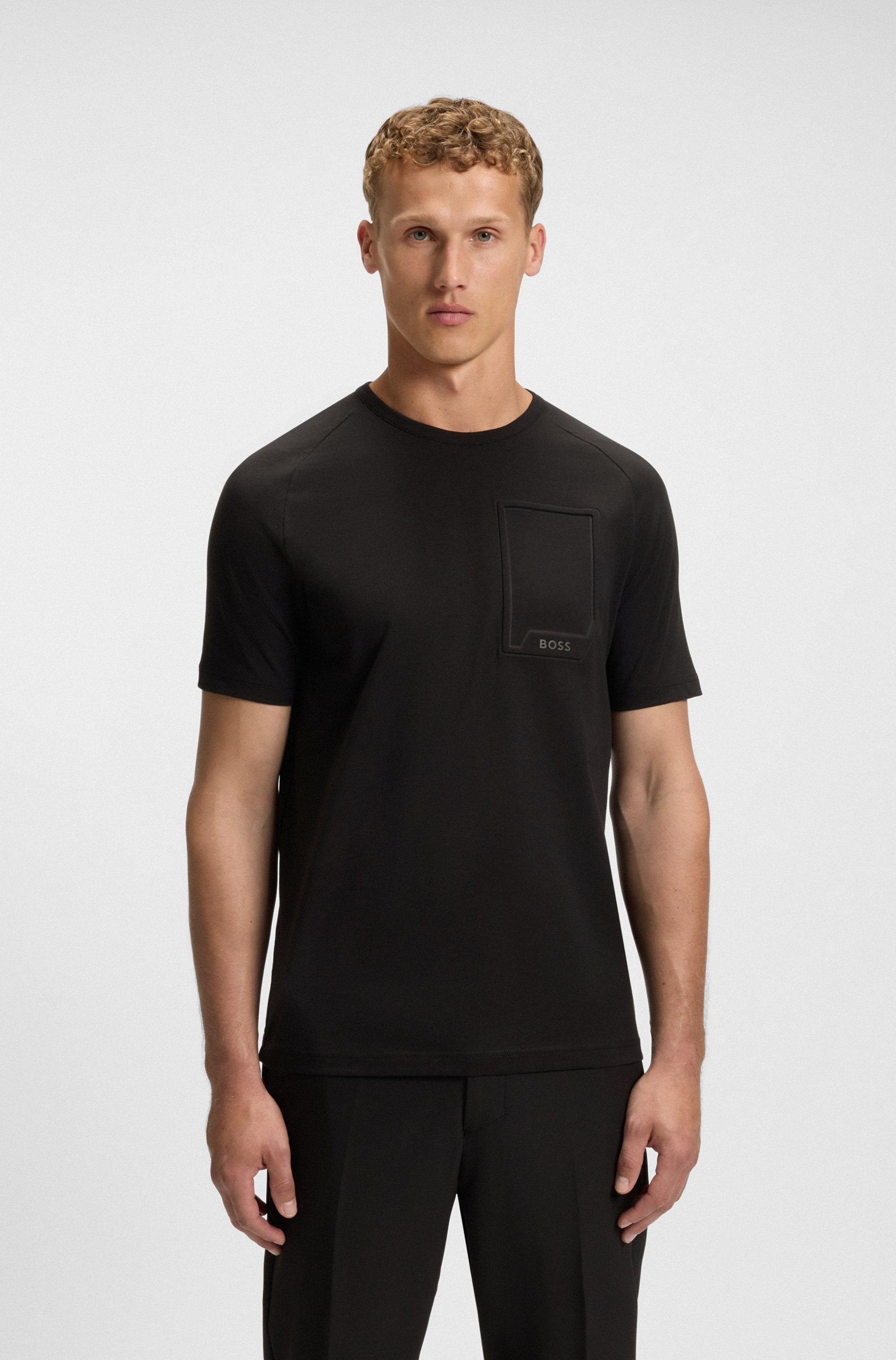 Image of BOSS GREEN T-Shirt "Tee Urban Tech" mit Brusttasche