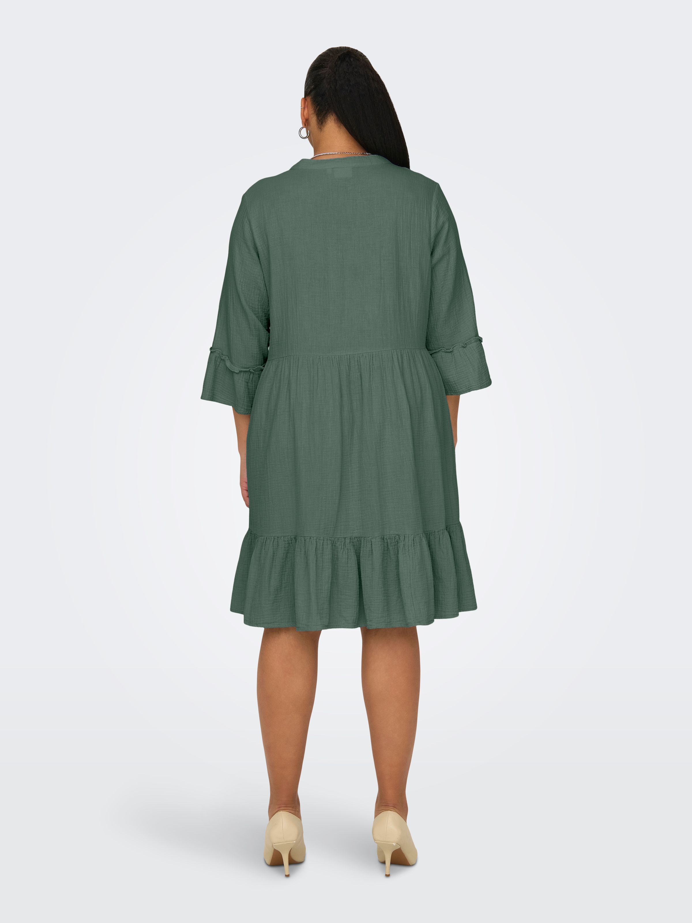 ONLY CARMAKOMA Robe tunique »CARTHYRA LIFE PEPLUM DRESS WVN« Sommerkleid