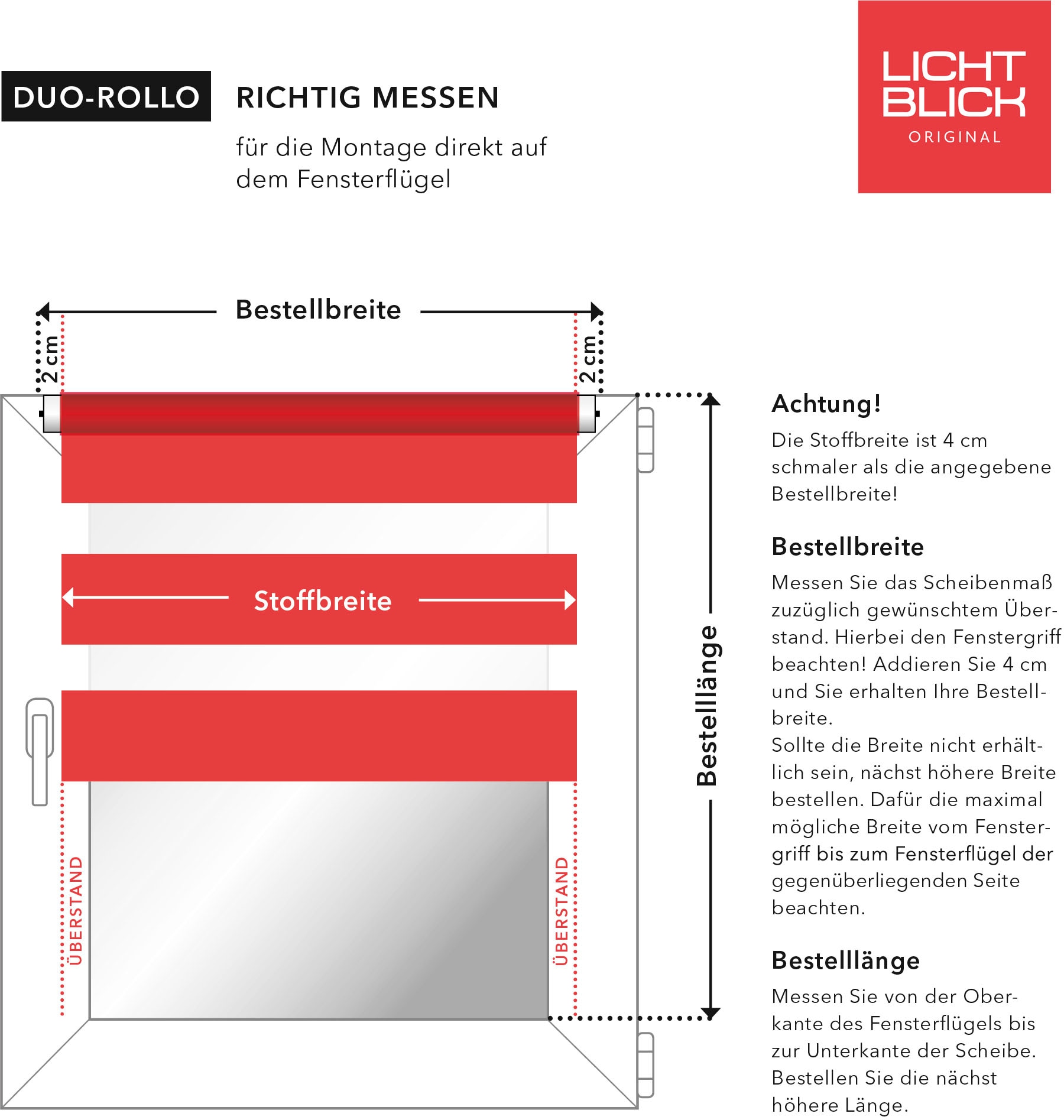 LICHTBLICK ORIGINAL Doppelrollo »Duo Rollo Motiv Blätter«, Lichtschutz, ohne Bohren, freihängend, bedruckt