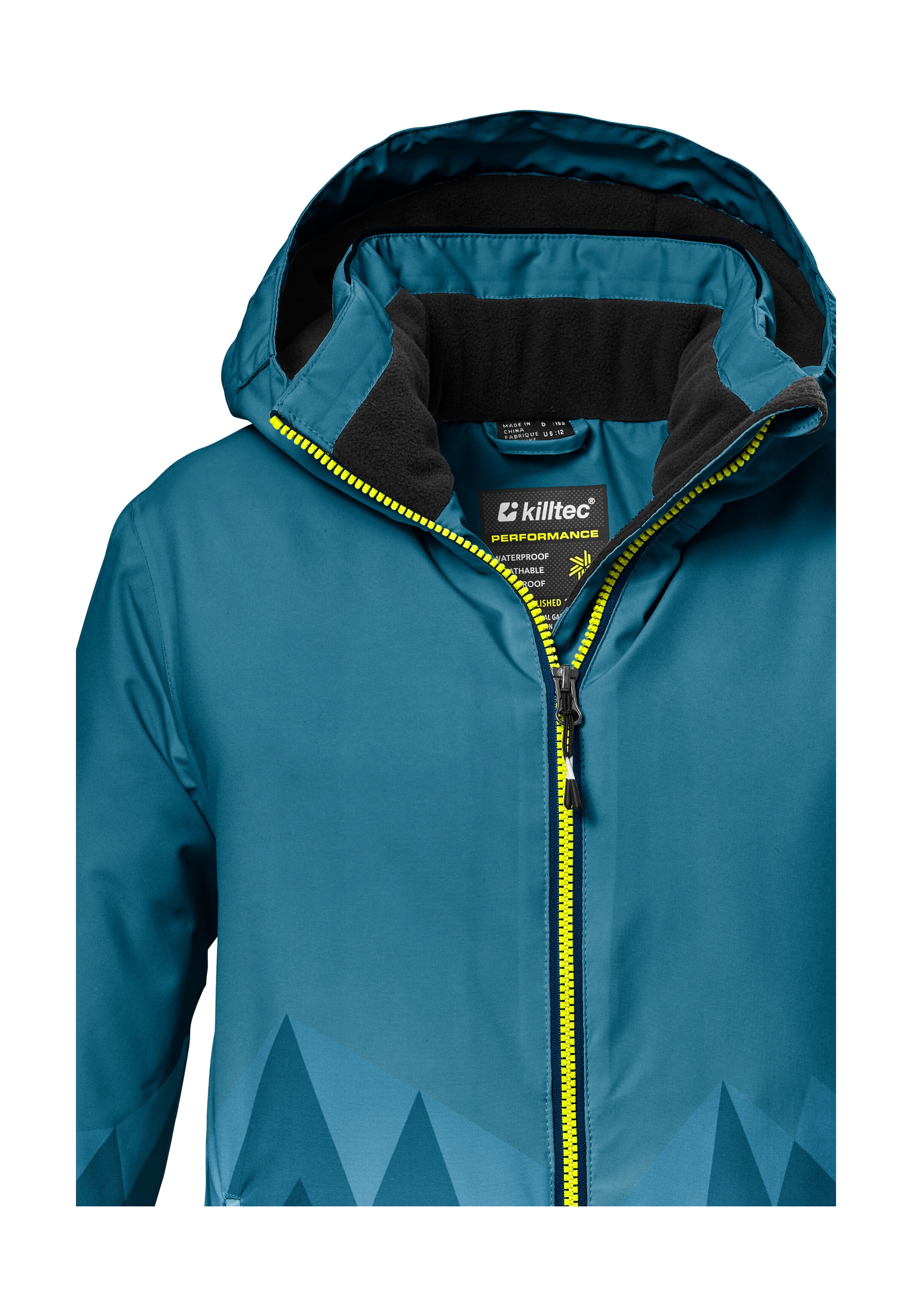 Killtec Skijacke »KSW 383 BYS SKI JCKT« Wasser- und winddichte Skijacke mit verstellbarer Kapuze
