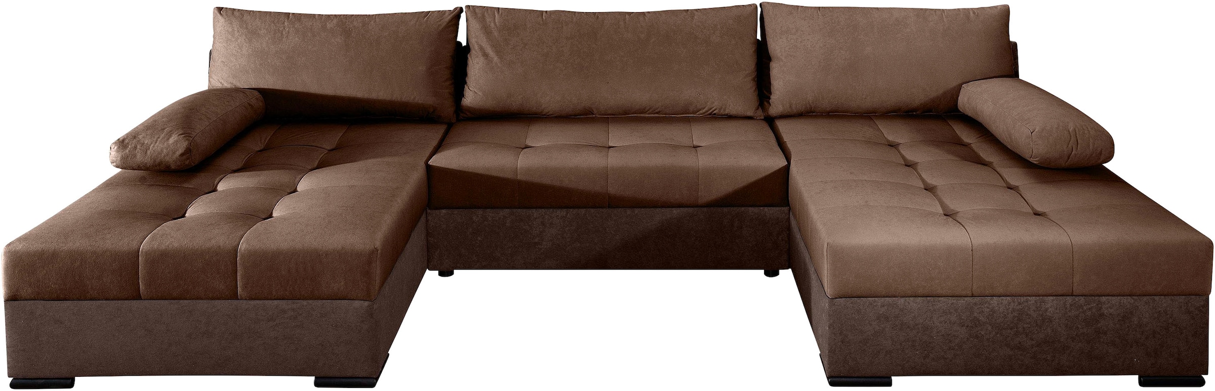 COLLECTION AB Wohnlandschaft »Josy U-Form, B: 307 cm« mit Bettfunktion & Bettkasten, Federkern