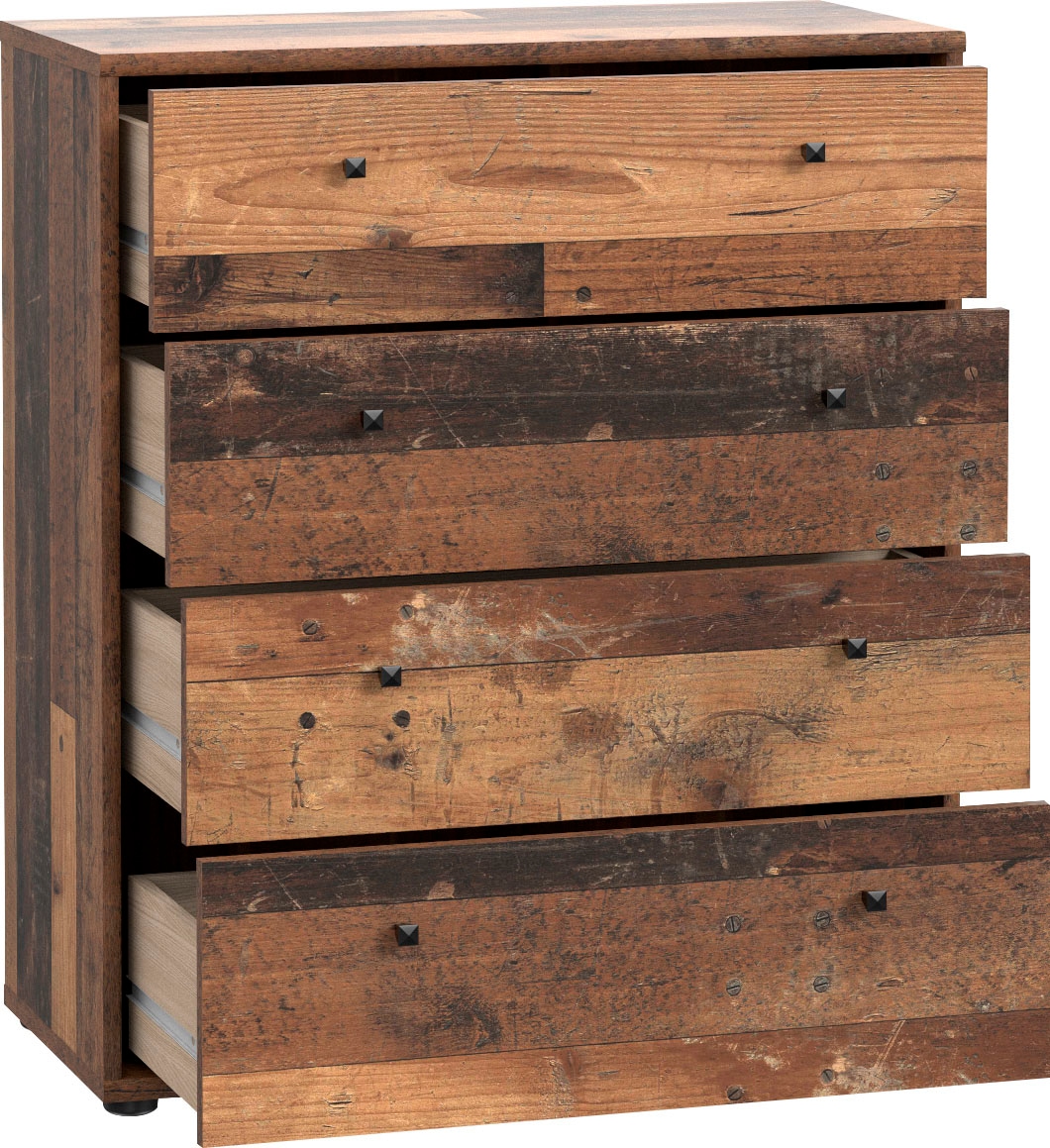 FORTE Commode »Tempra, Kommode, 4 Schubkästen , Höhe 85,5 cm« largeur 73,7 cm