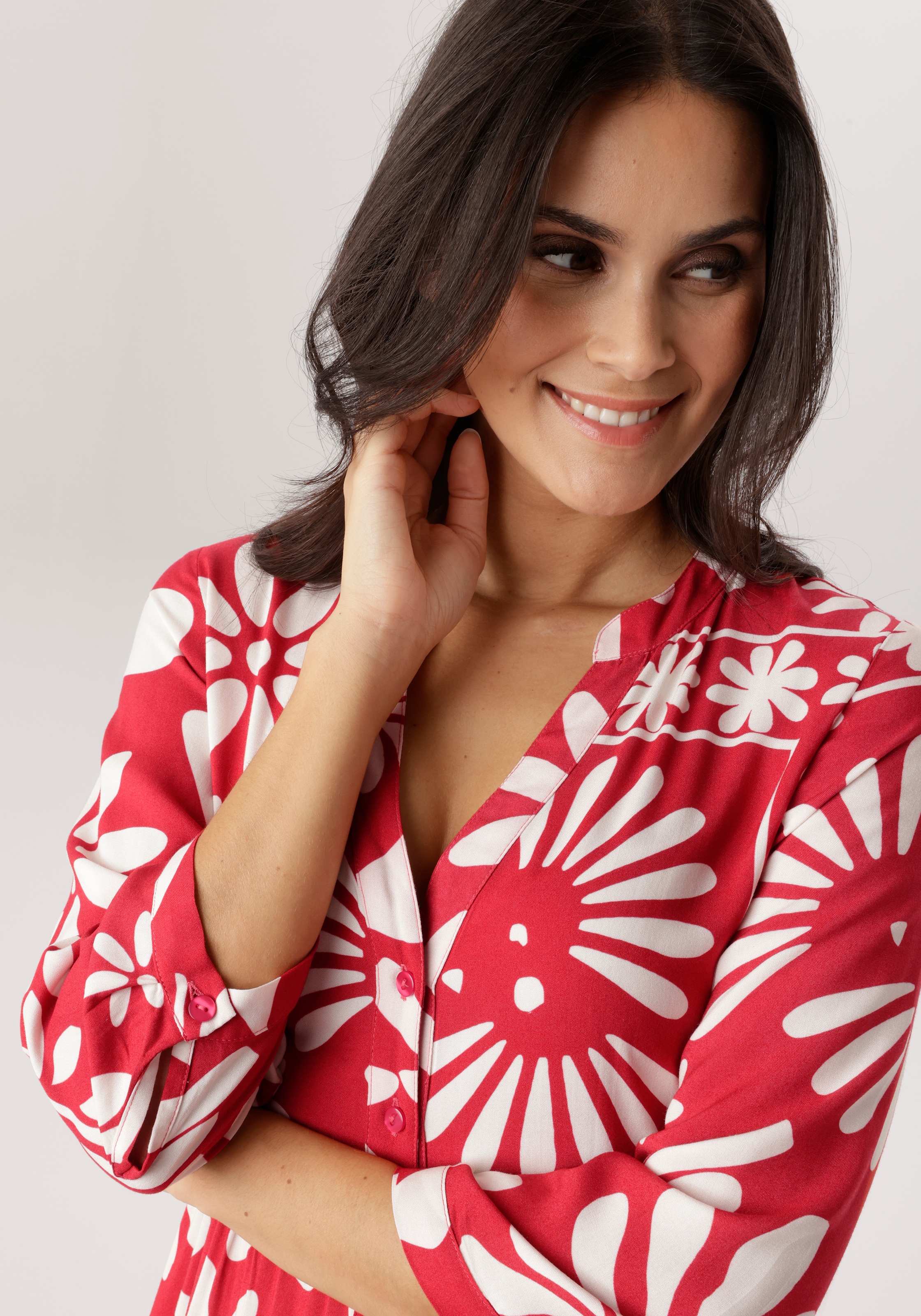 Aniston SELECTED Maxi robe mit fantasievoller Blütenmusterung - NEUE KOLLEKTION