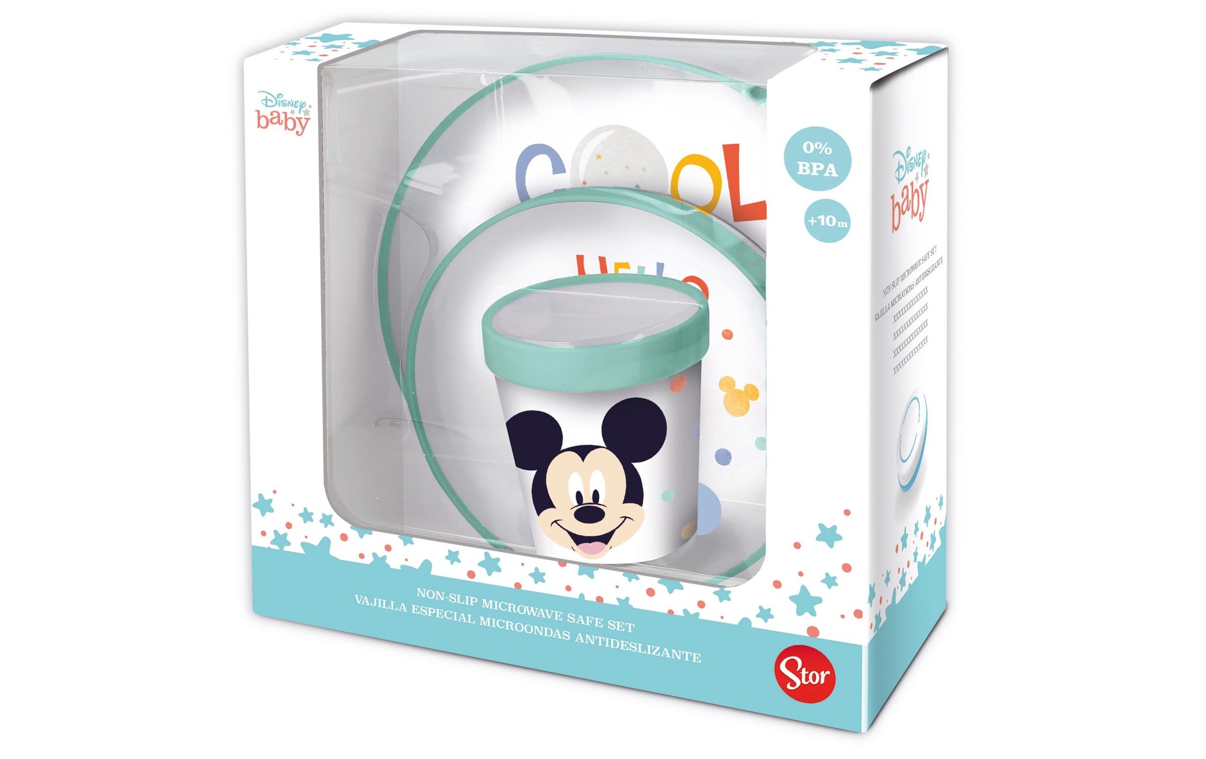 Kindergeschirr-Set »Stor Kindergeschirrset Mickey Mouse«, (3 tlg.)