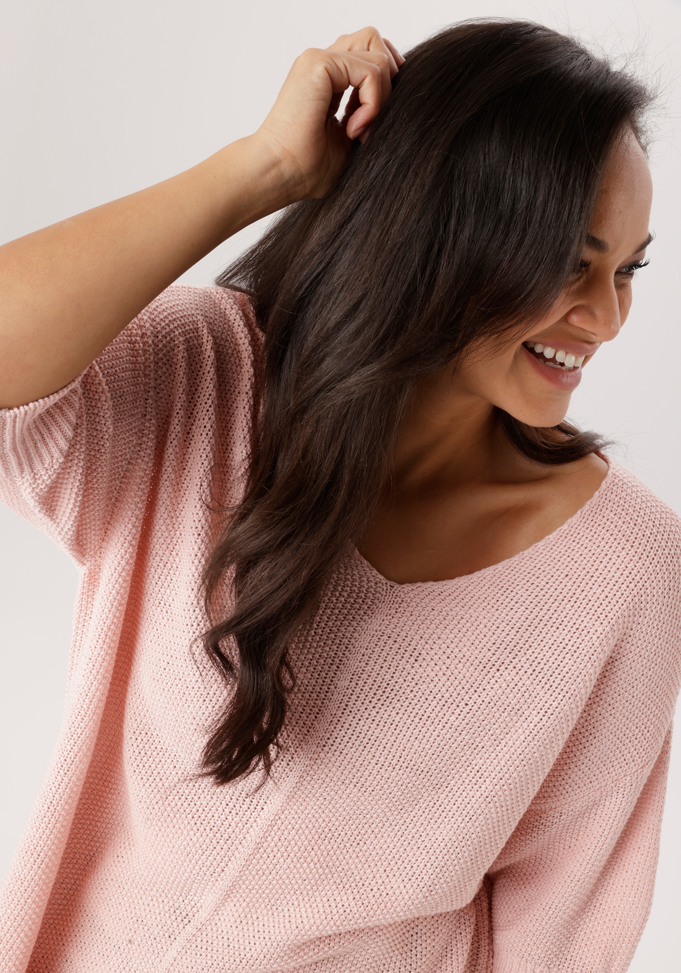 Aniston PLUS Strickpullover mit tollem Strickmuster - NEUE KOLLEKTION