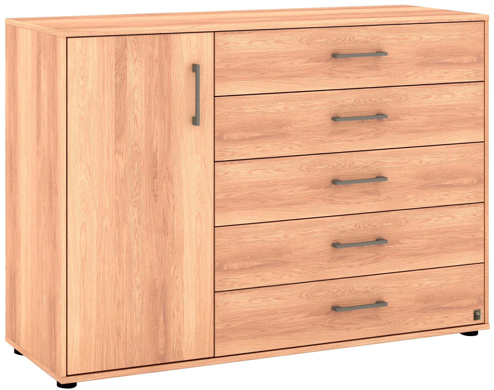 Image of Musterring Kombikommode "Sorrent Sideboard, Wäscheschrank, mit Schubladen" Kommode, mit Selbsteinzug und Dämpfung, MADE IN GERMANY, mit Schubkästen, Fronten in Eiche massiv, Breite 120 oder 141 cm