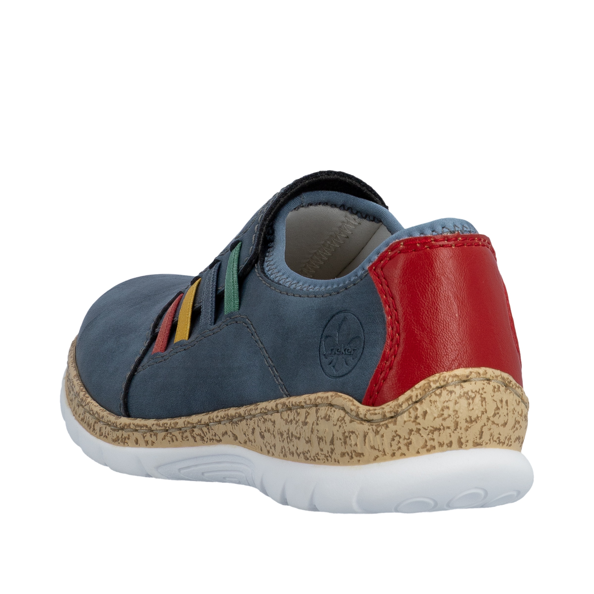 Rieker Slipper  Sneakers slip-on, chaussure à enfiler, chaussure basse avec empiècements stretch colorés
