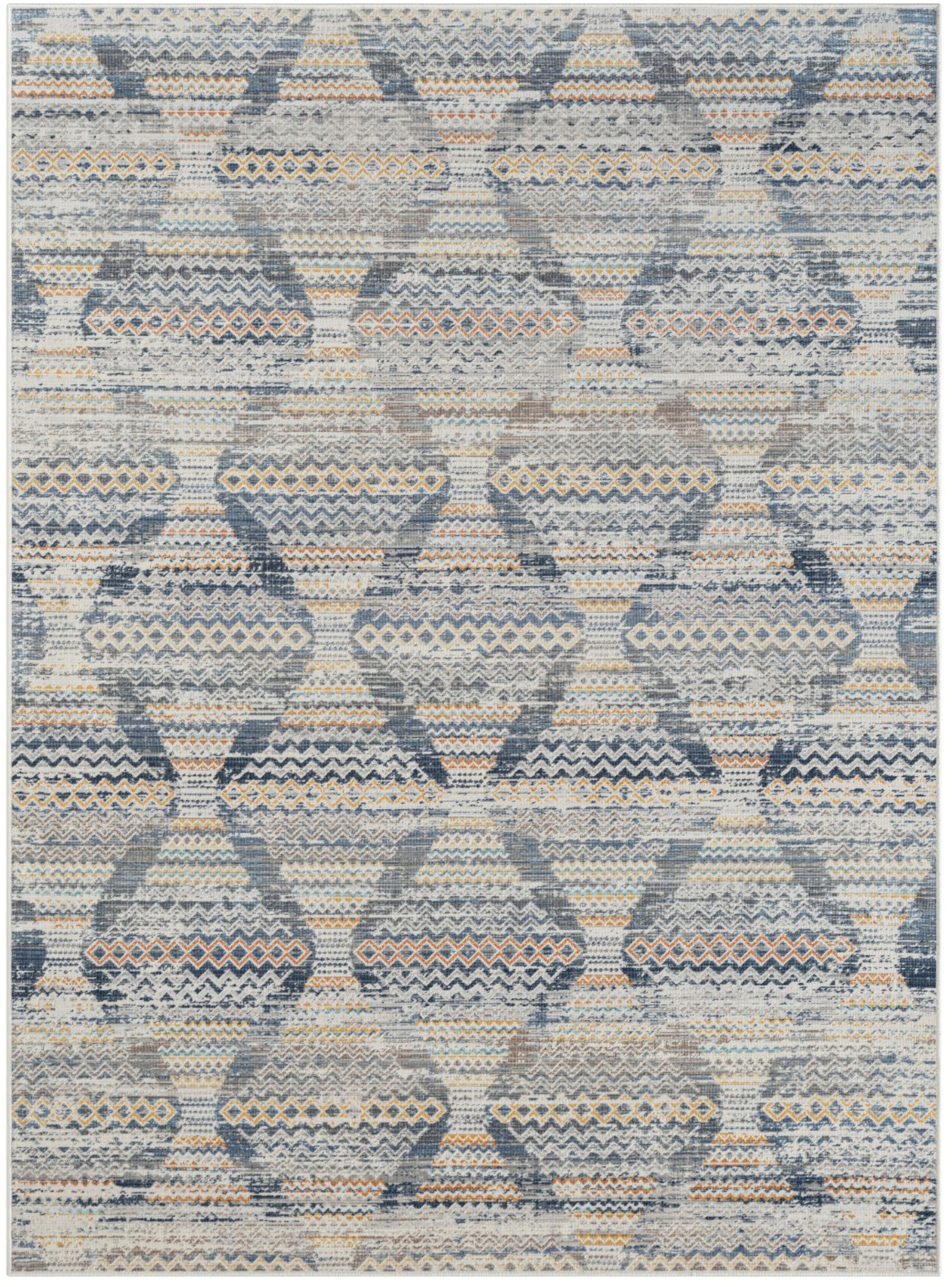 Myflair Möbel & Accessoires Tapis »Aurora 1« Rectangulaire 2 mm Höhe Flachgewebe, im modernem Used Look, superflach, weich durch Microfaser