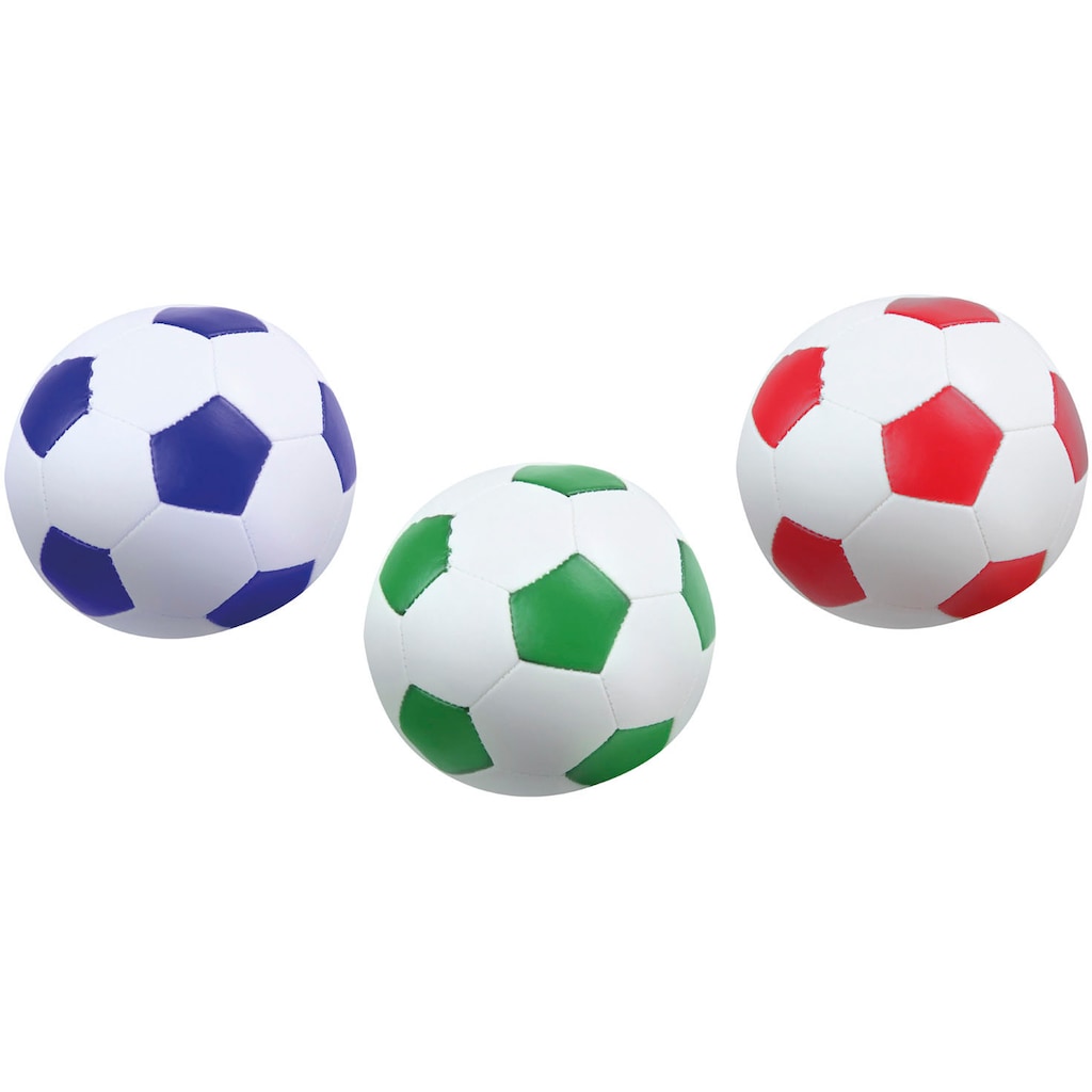 Lena® Softball »Softbälle 3er-Set 10 cm, blau/grün/rot«