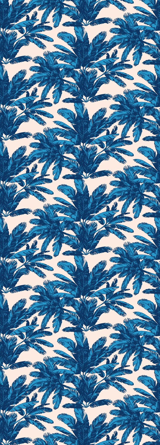 Image of queence Vinyltapete "Corey" Motiv bedruckt botanisch floral gemustert natürlich glatt 90x250cm, selbstklebend, kinderleichte Anbringung, Sticker