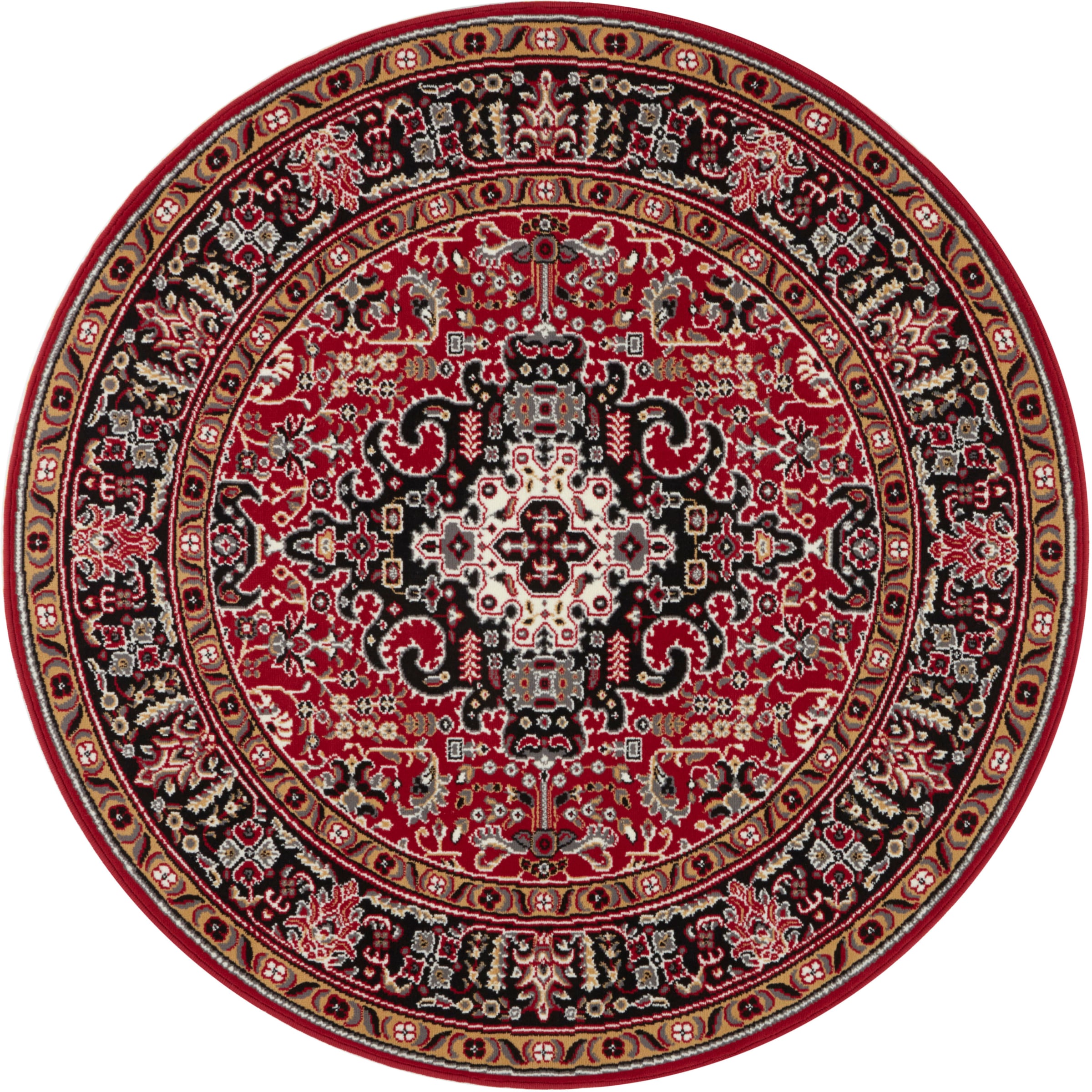 HANSE Home Teppich »Skazar Isfahan«, rund, 9 mm Höhe, Kurzflor, Orient, Teppich, Vintage, Esszimmer, Wohnzimmer, Flur