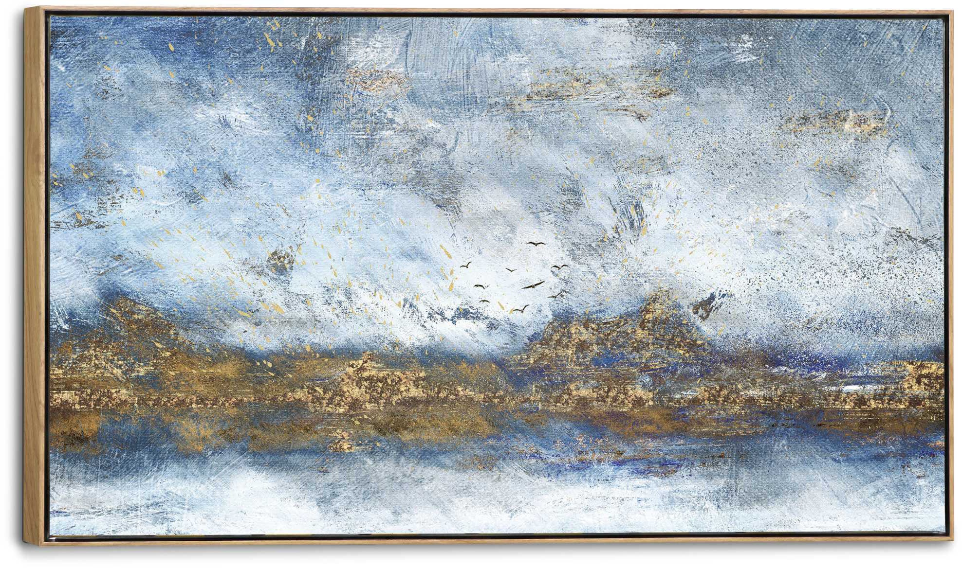 Image of Reinders! Leinwandbild »Leinwandbild Schwarm Vögel Abstrakt - Glamourös - Modern«, Vögel, (1 St.) bei Ackermann Versand Schweiz