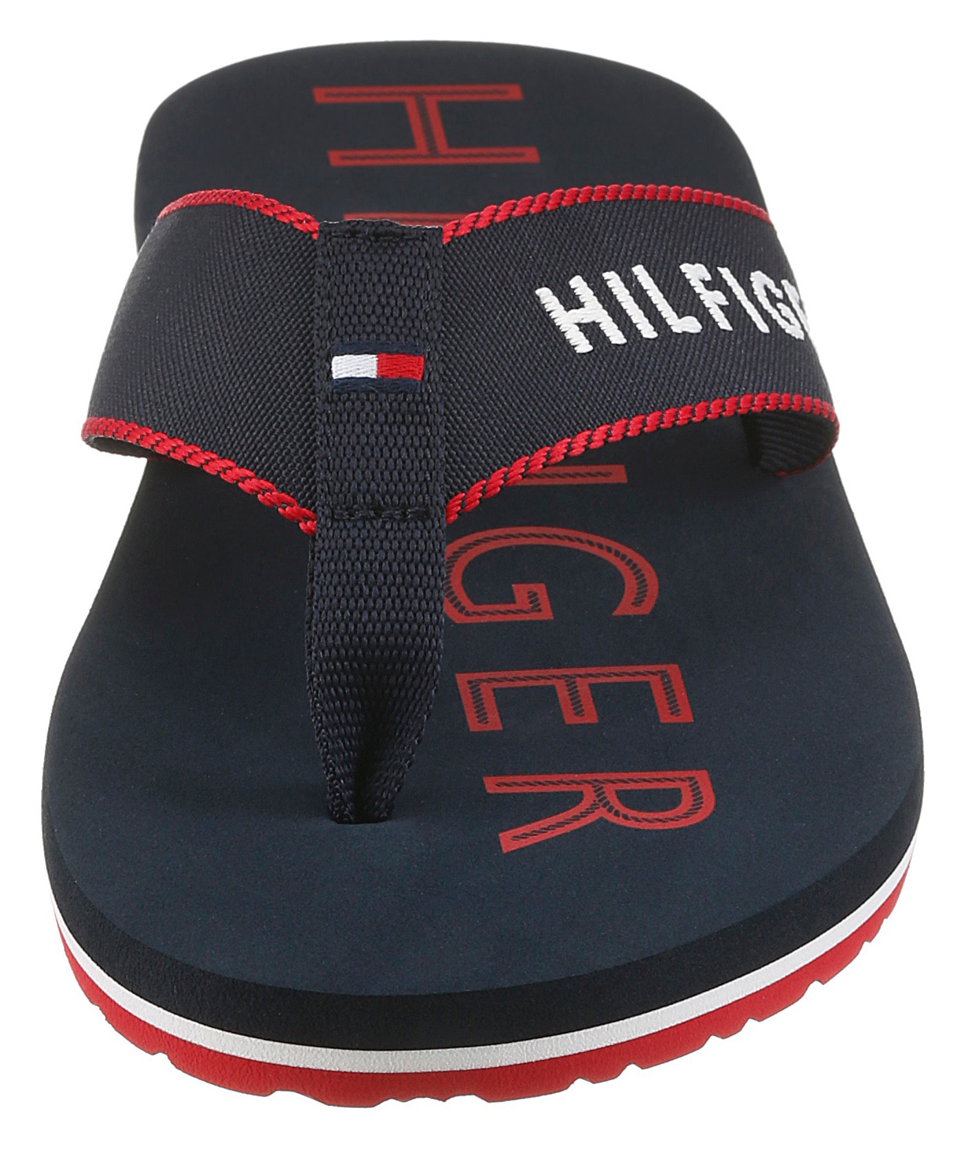 Tommy Hilfiger Séparateur d'orteils »SPORTY HILFIGER BEACH SANDAL«  Sommerschuh, Strandschuh mit Kontrastbesätzen