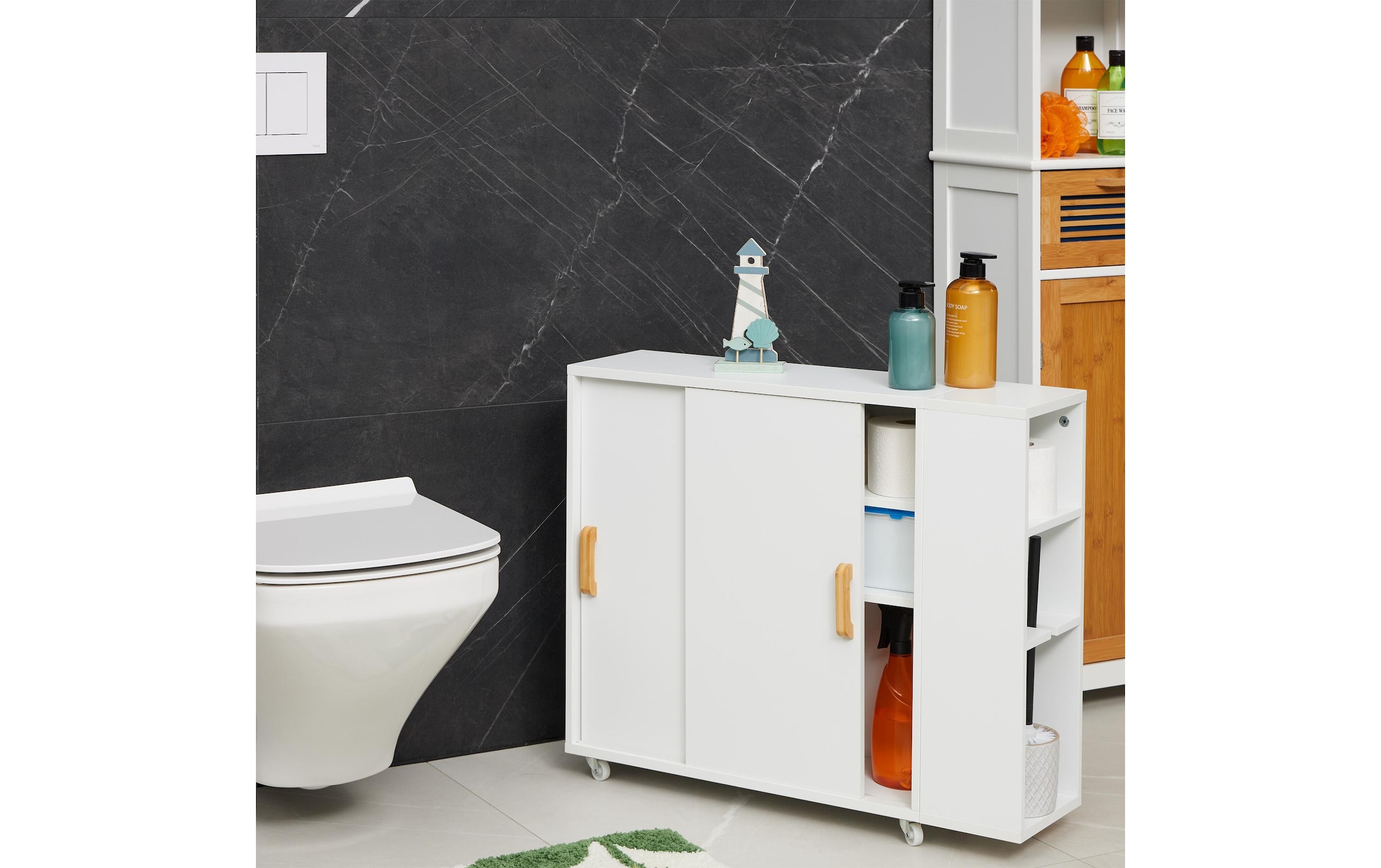 relaxdays Rollwagen »Weiss«