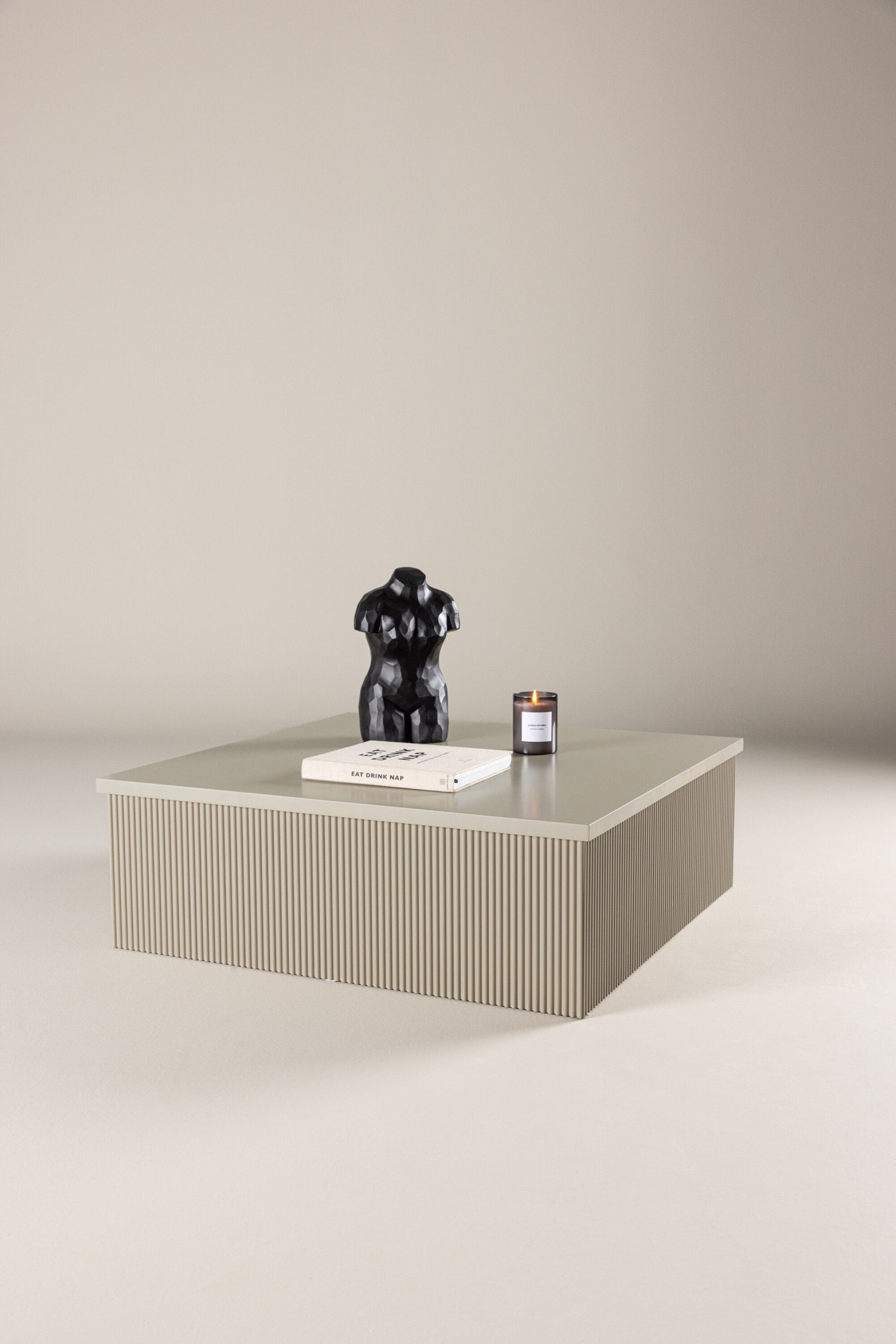 Venture Home Table basse Table basse, MDF, carrée, basse, spacieuse, accueillante