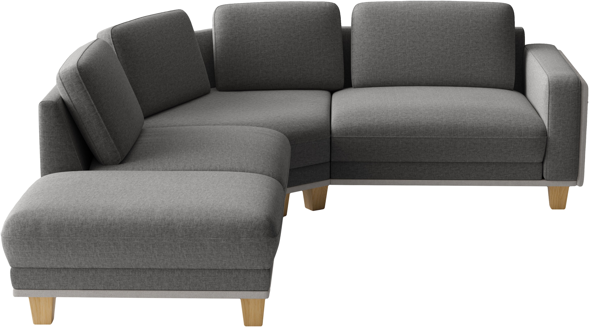 sit&more Ecksofa »Concept« Modernes Sofa in drei Fussfarben zur Auswahl