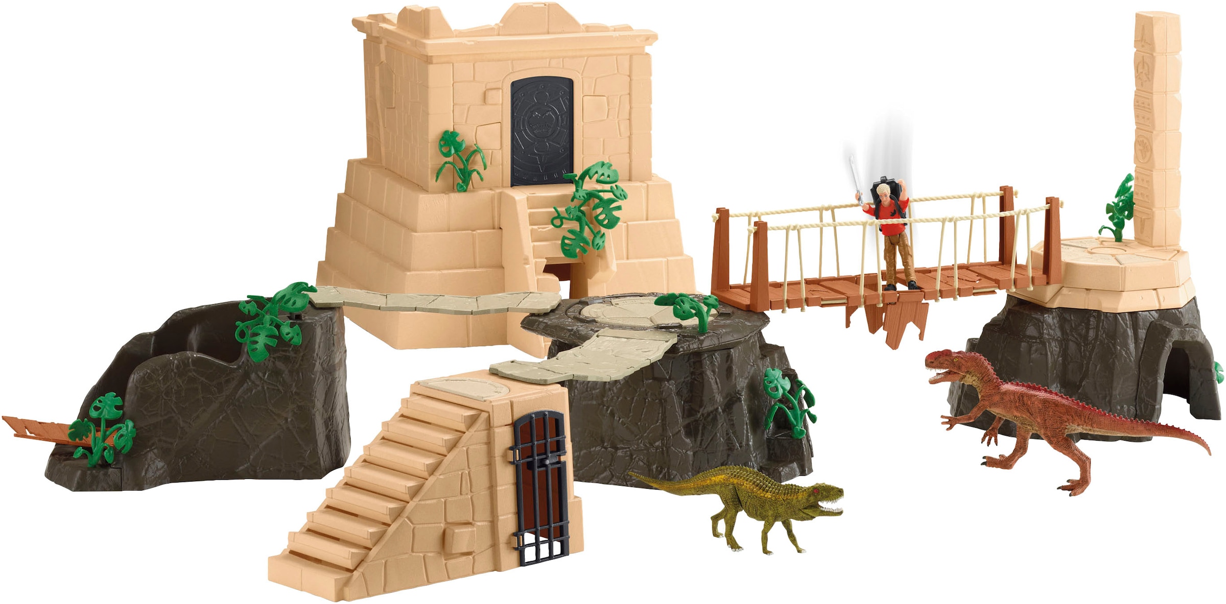 Schleich® Monde de jeu »DINOSAURS, Dino Tempel-Eroberung Mega-Set (42656)«