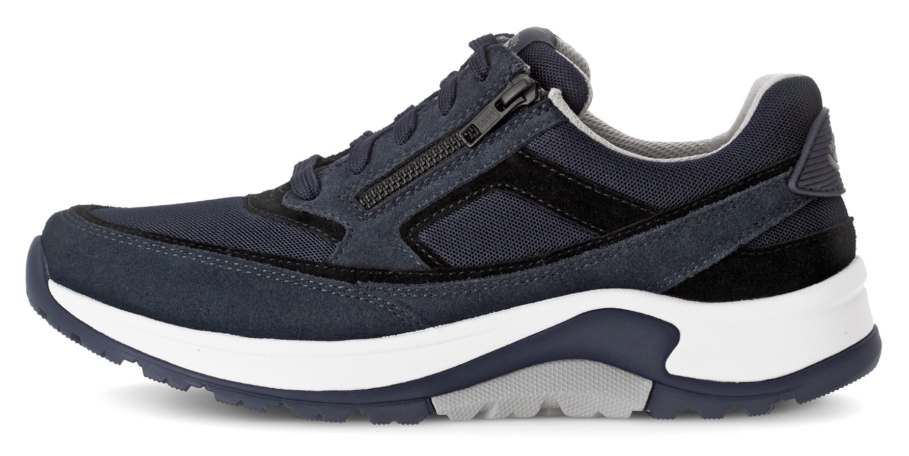 Gabor Rollingsoft Keilsneaker  , Schnürschuh, Halbschuh, Freizeitschuh, Aussenreissverschluss, G-Weite