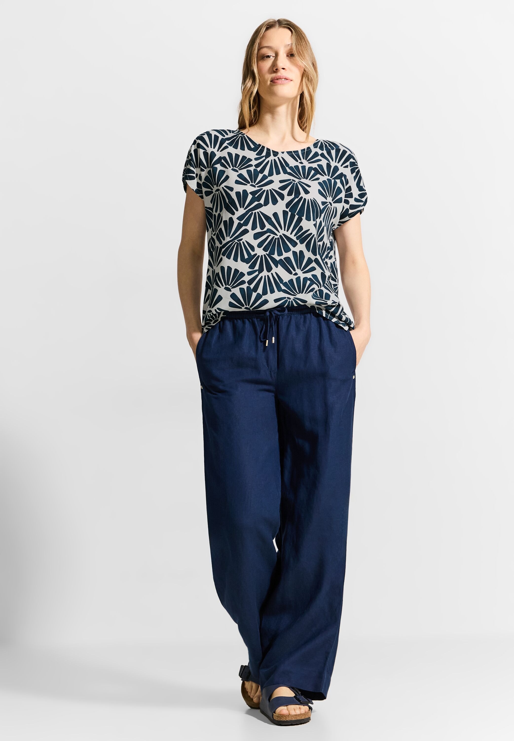 Cecil Kurzarmbluse mit All-Over Print