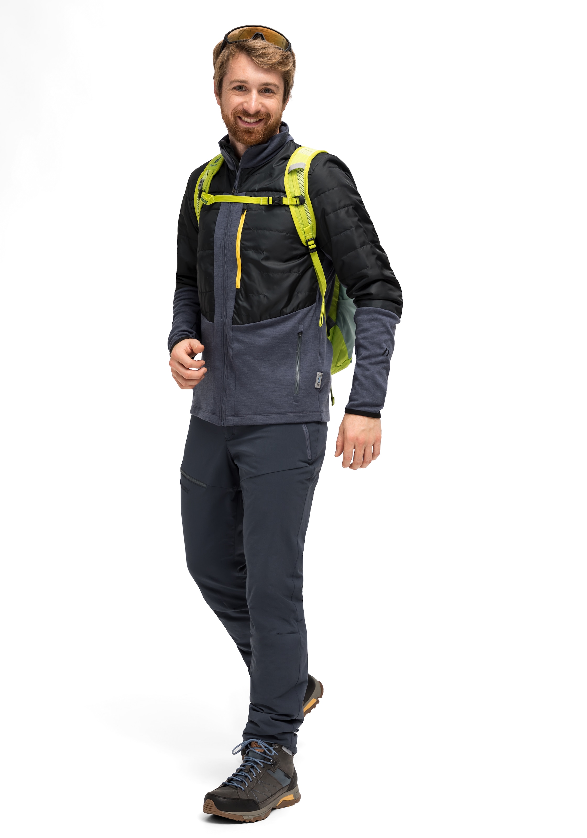 Maier Sports Outdoorjacke »Lanus M«, Herren Wanderjacke wattiert, atmungsaktive Trekking-Jacke mit 3 Taschen
