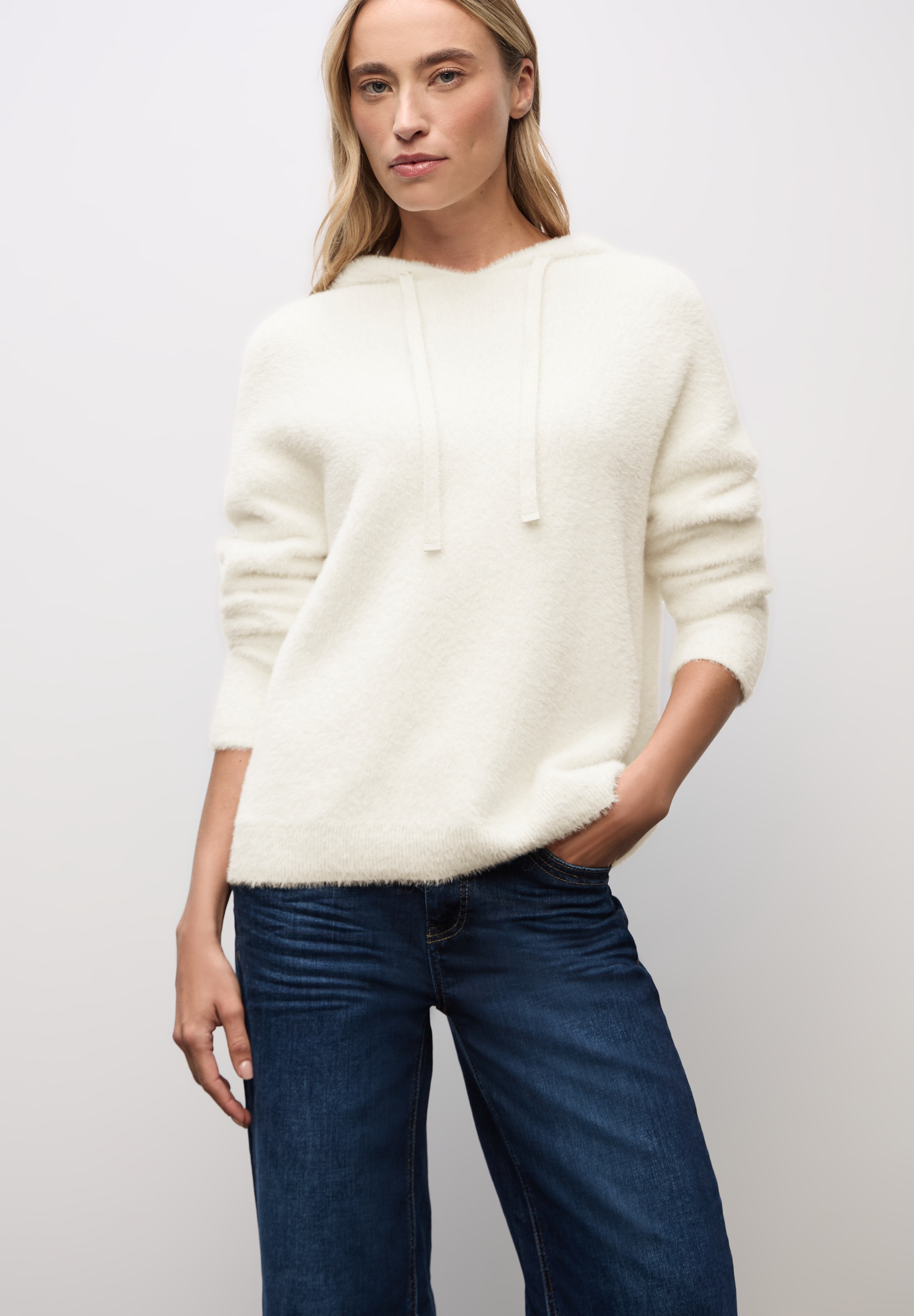 Image of STREET ONE Kapuzenpullover aus softer Federgarn-Qualität