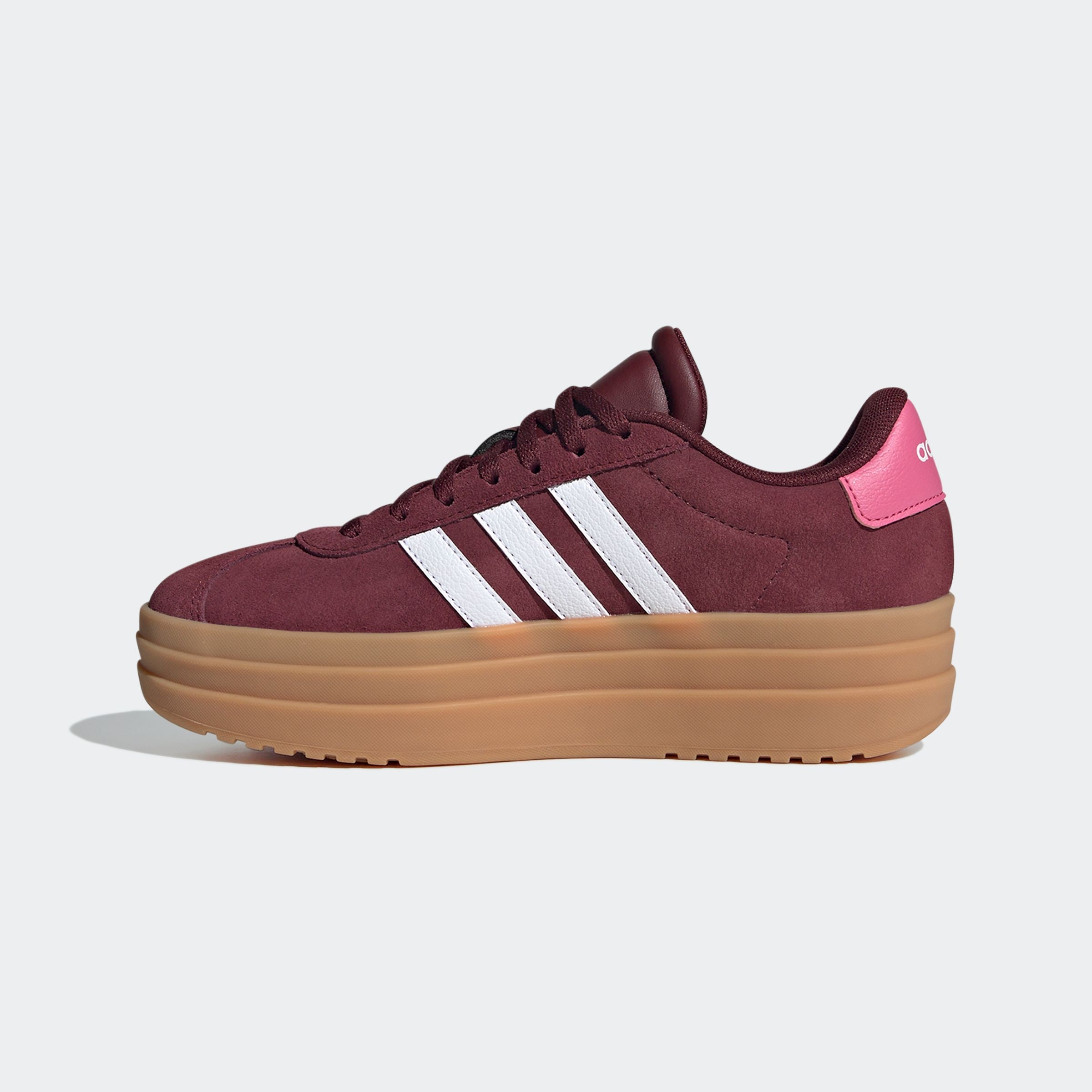 adidas Sportswear Plateausneaker »VL COURT BOLD LIFESTYLE KIDS«, Design auf den Spuren des adidas Gazelle Bold