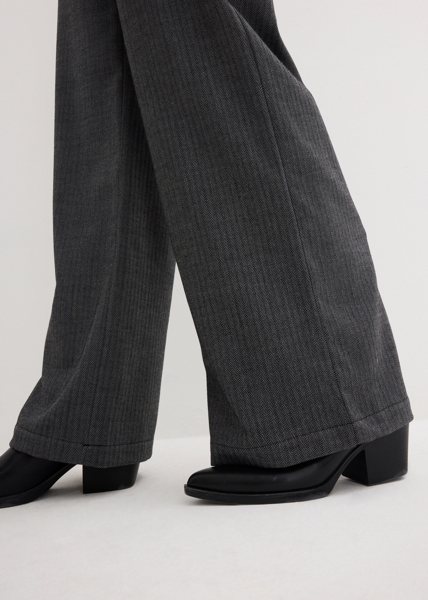 bonprix Palazzohose  aus Viskose, lockere Passform, mit Bequembund, casual Stil