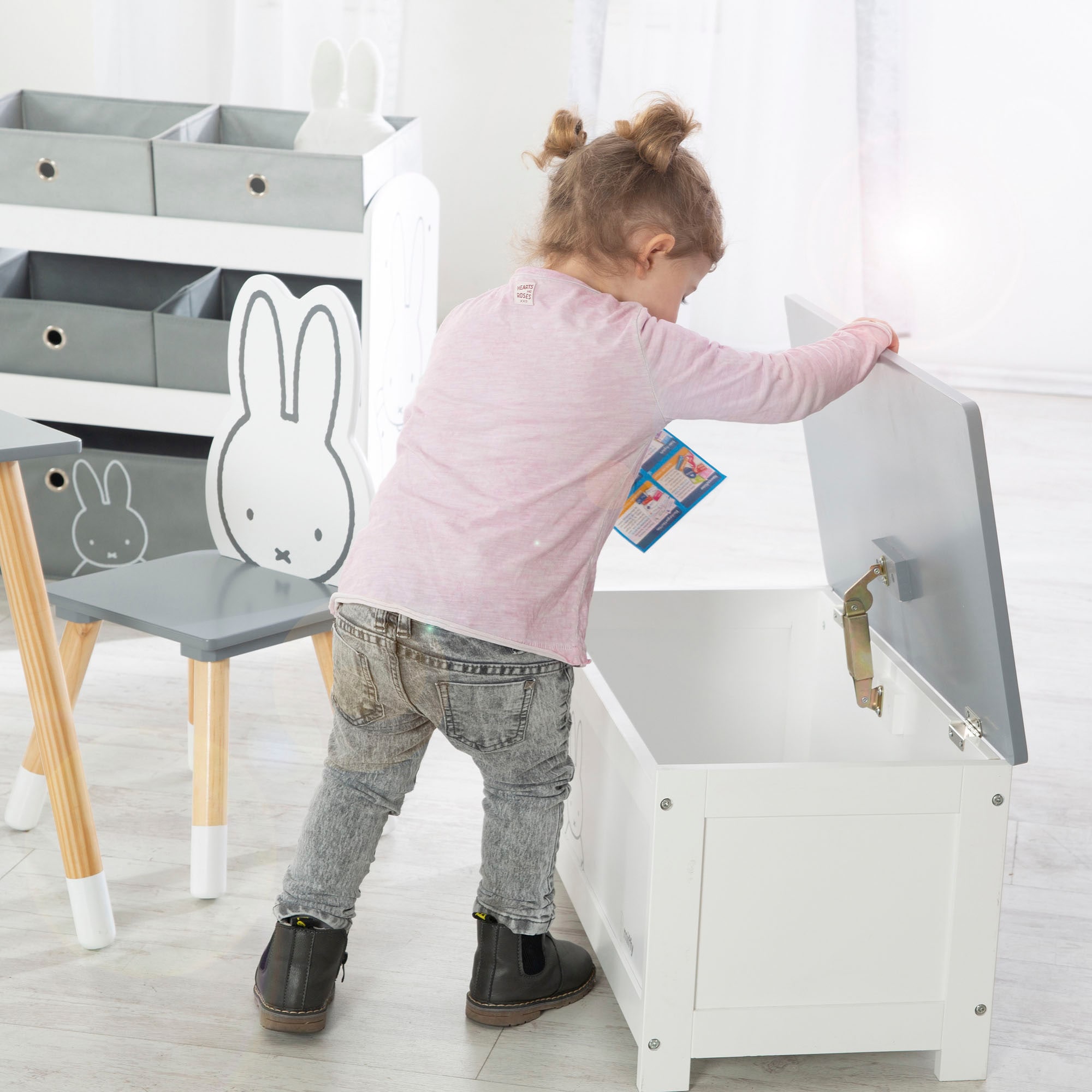 roba® Truhe »miffy®, weiss«, mit Deckelbremse; fürs Kinderzimmer