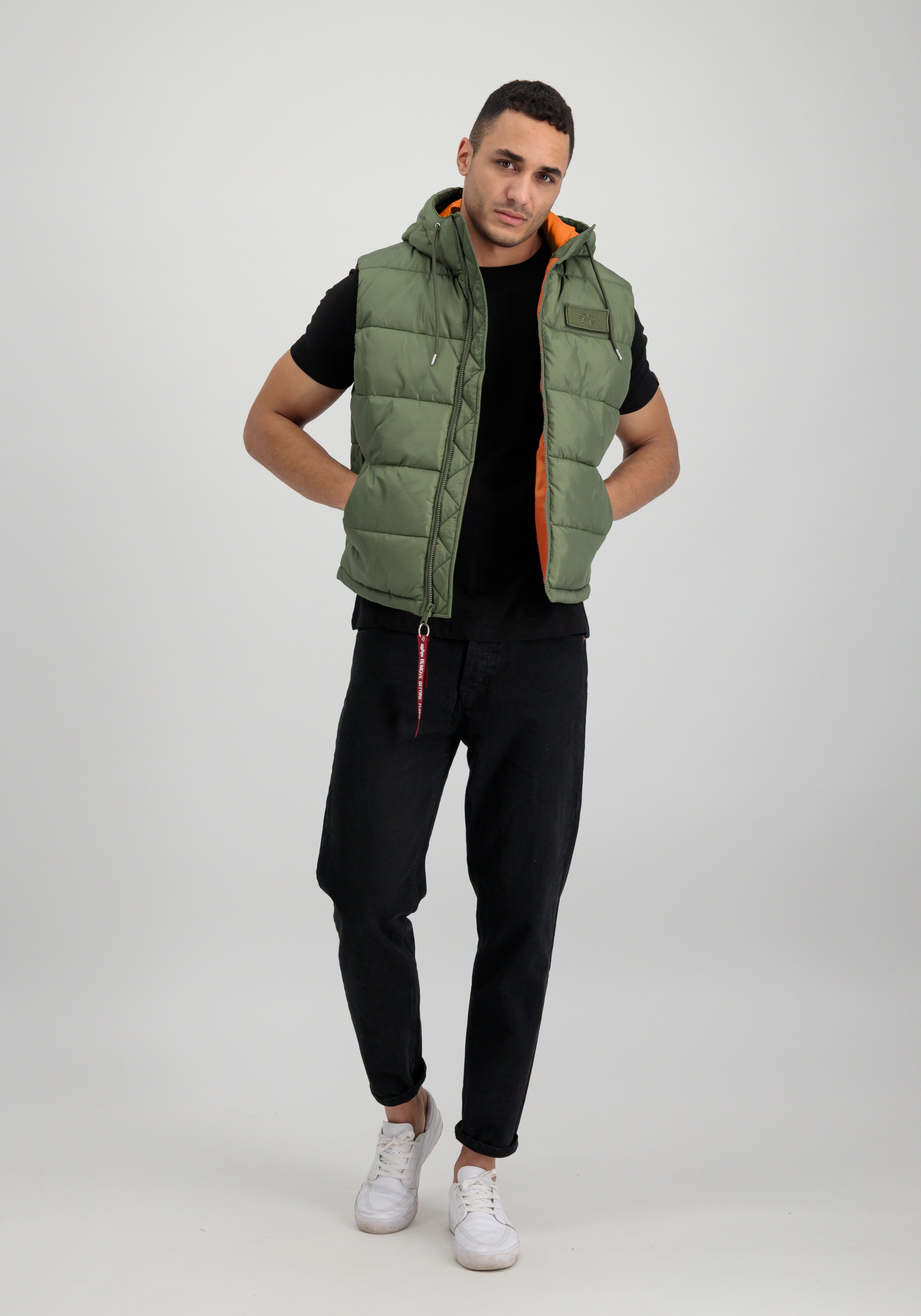 Alpha Industries Blouson »Alpha Industries Men - Vests Hooded Puffer Vest FD«