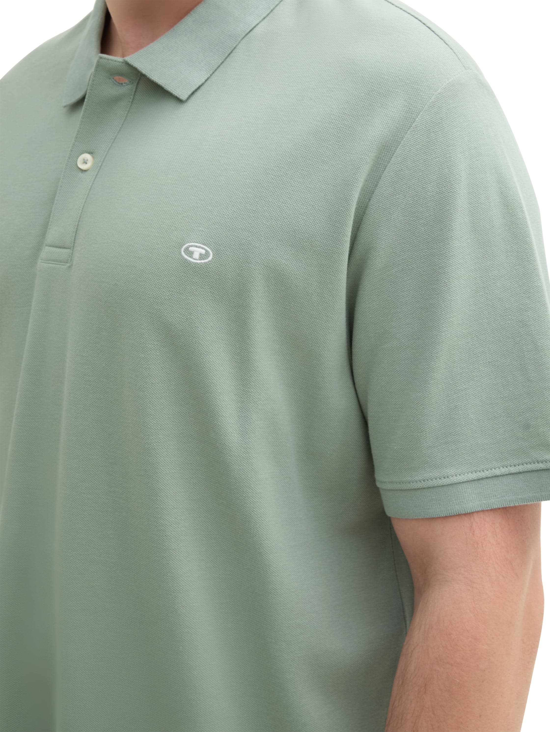 TOM TAILOR PLUS Poloshirt mit Logo-Stickerei