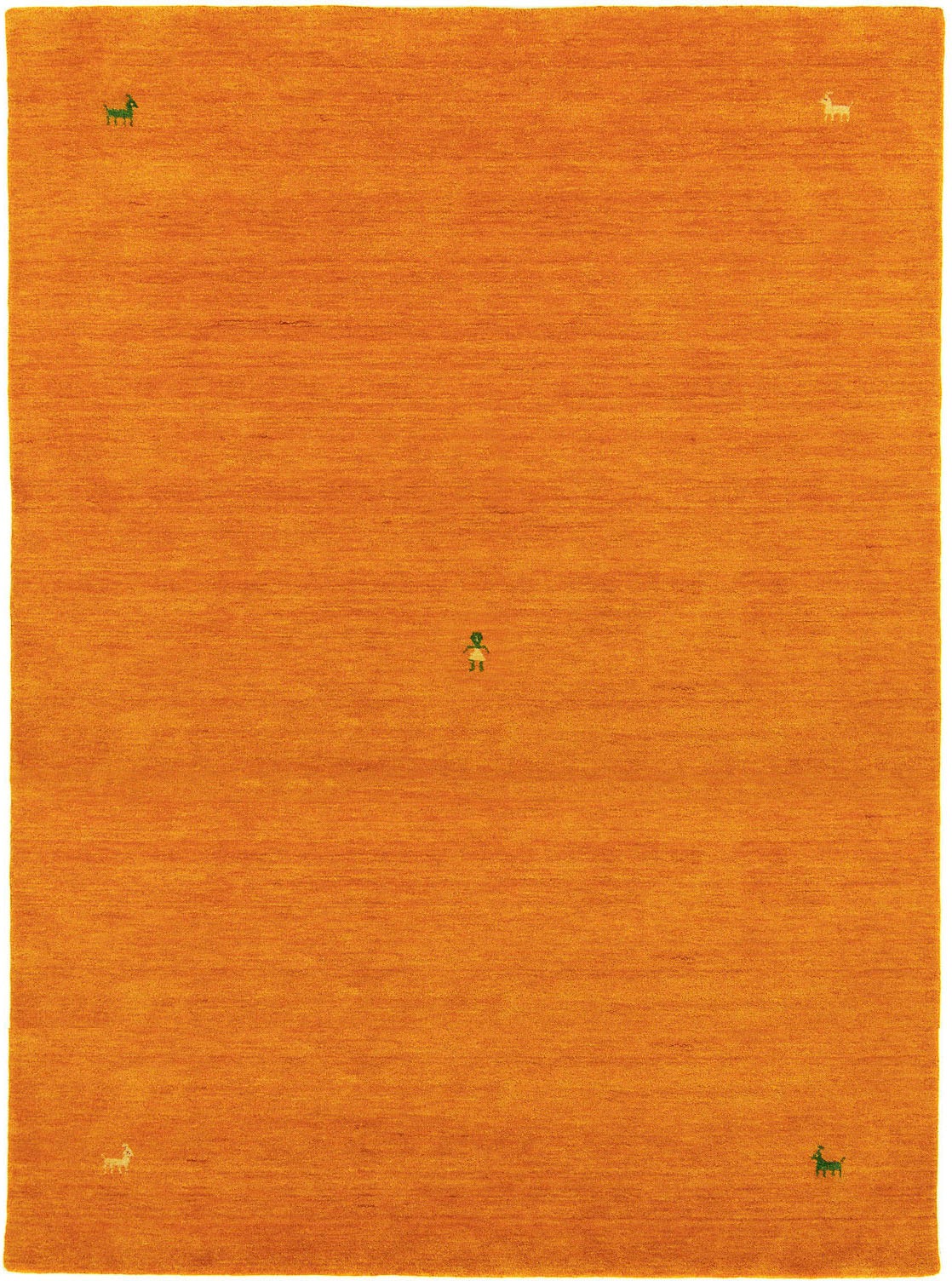 morgenland Wollteppich »GABBEH SAHARA«, rechteckig, 18 mm Höhe, reine Schurwolle, Uni Tiermotiv, Wohnzimmer