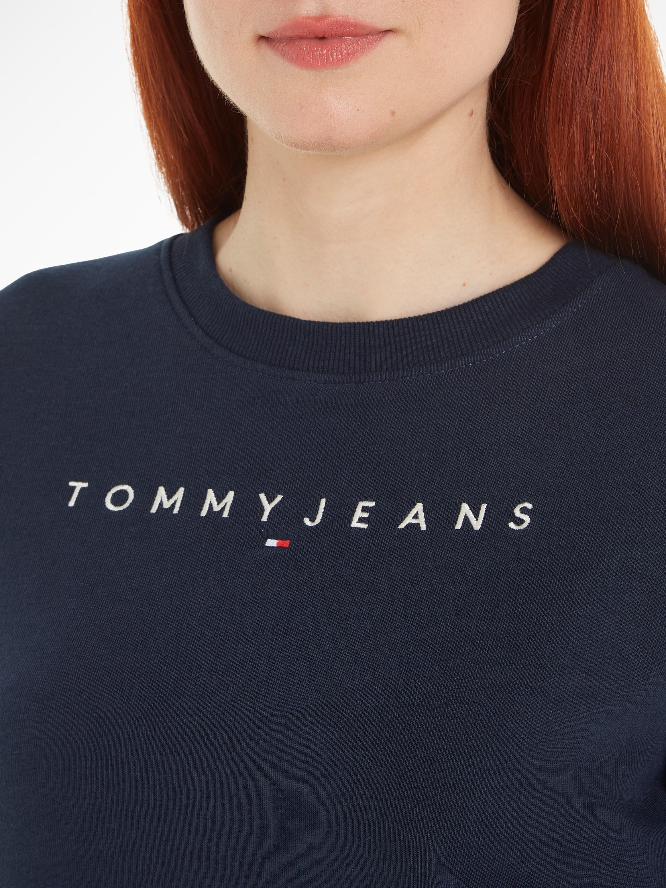 Tommy Jeans Sweatshirt »TJW REG LINEAR CREW EXT«, mit Logoschriftzug